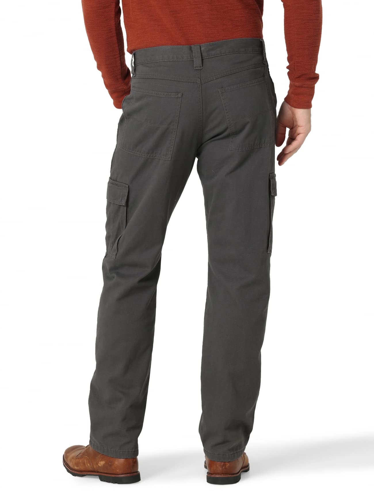 Wrangler Authentics Men's Fleece Lined Cargo Pants - Winter Work Pants with Warm Fleece Lining for Outdoor Activities, Hiking & Casual Wear