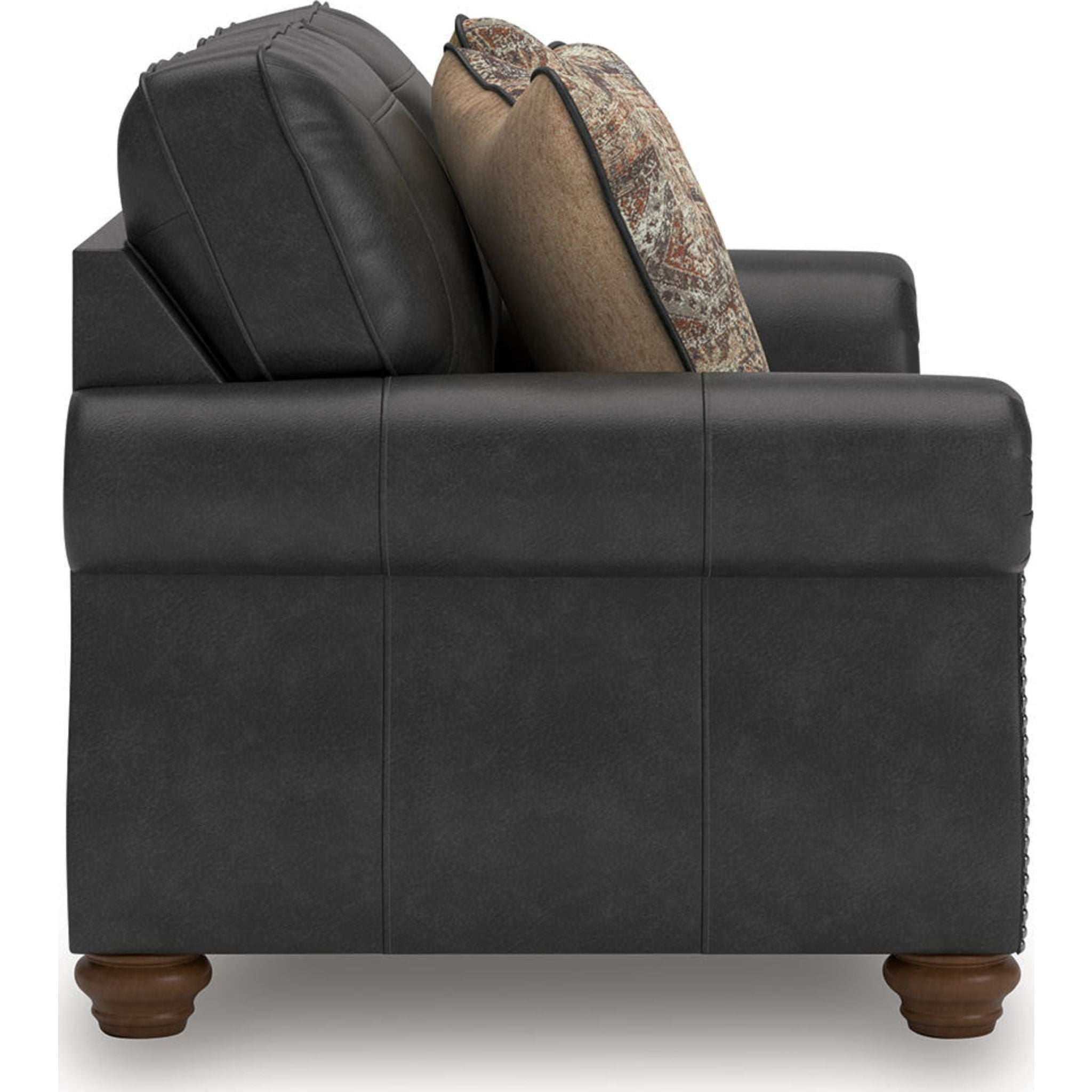 Chasemore Loveseat Sofa - Modern 2-Seater Couch for Small Spaces, Living Room, Apartment & Office - Comfortable Upholstered Fabric with Sturdy Wooden Legs