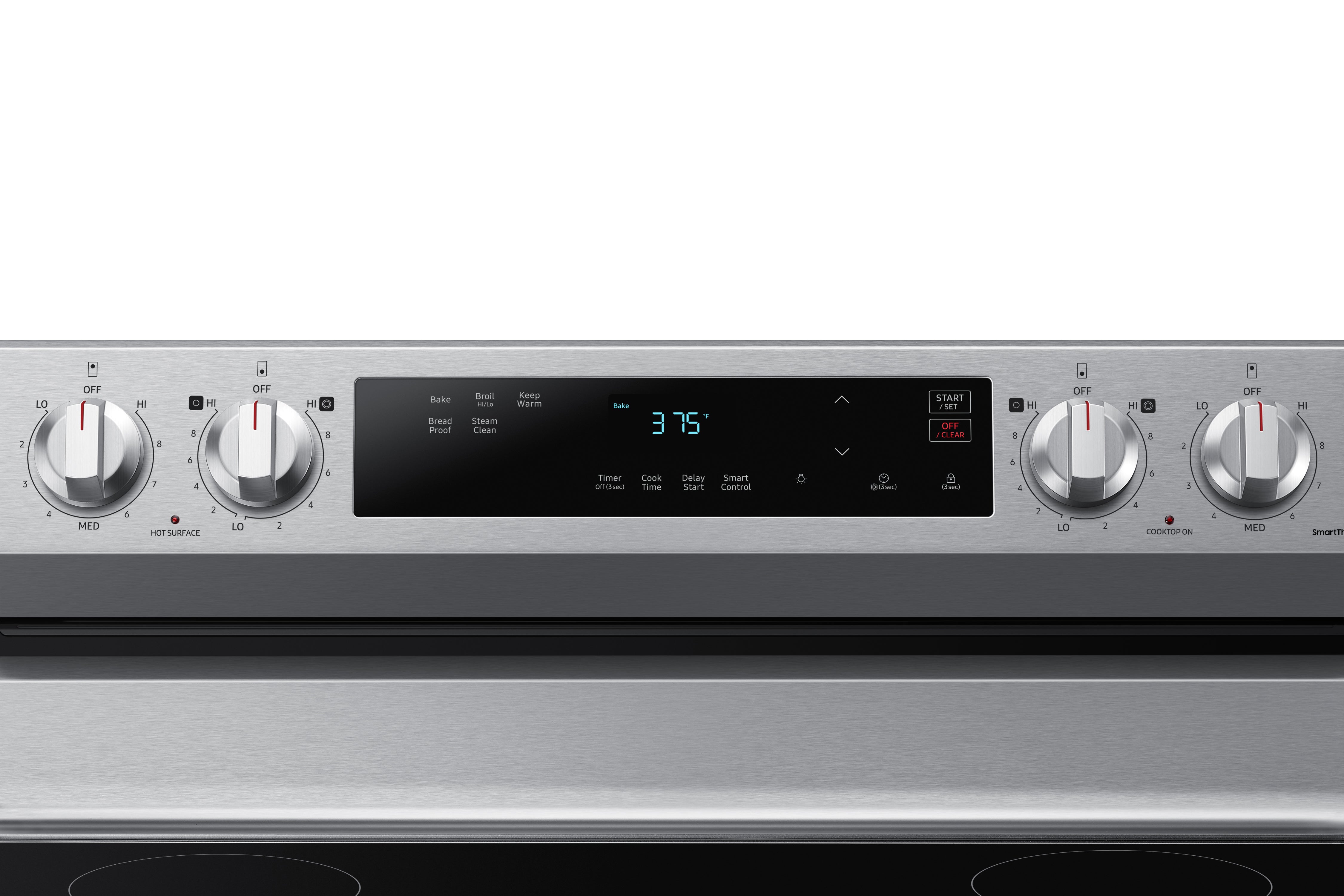 Samsung NE63A6111SS/AC 6.3 Cu.Ft Stainless Steel Smart Electric Range with WiFi - Perfect for Modern Kitchens & Home Cooking