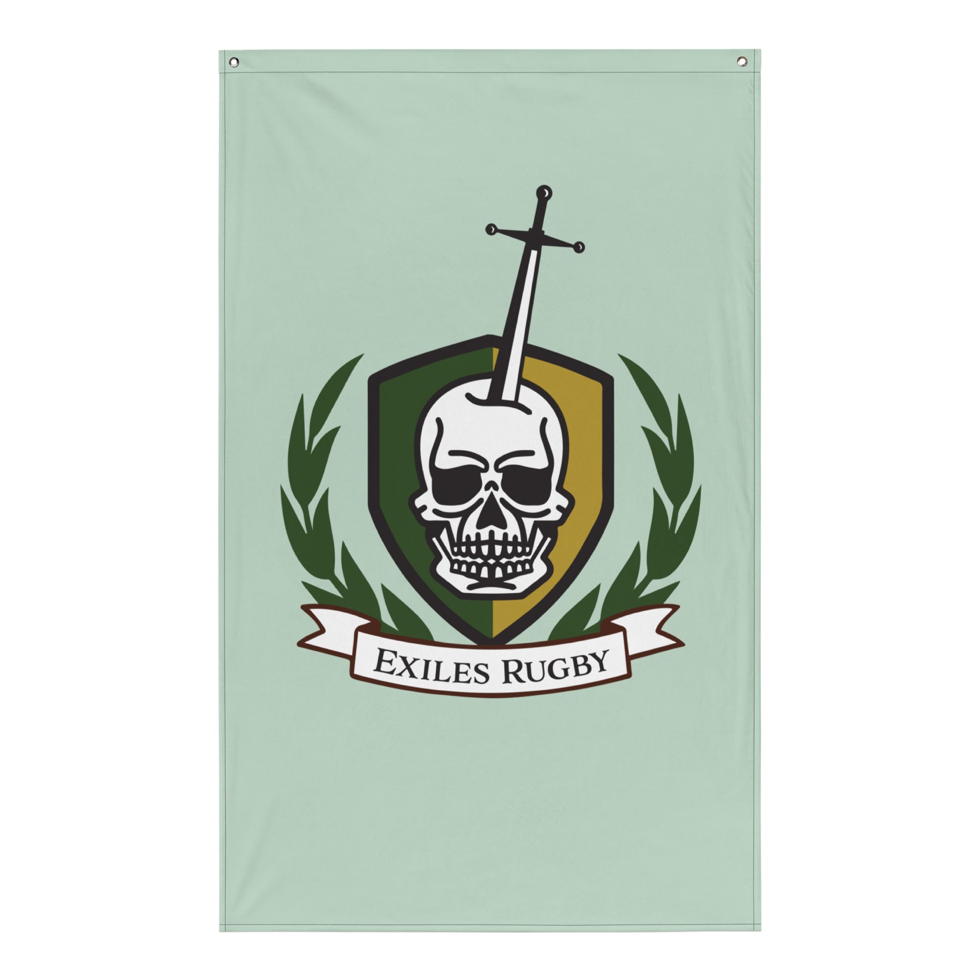 Exiles RFC Wall Flag - Premium Rugby Club Banner for Home & Office Decor - Perfect for Sports Fans, Game Rooms, and Man Caves