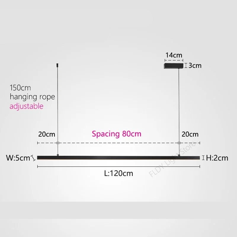 Minimalist Aluminum LED Bar Light - Modern Slim Design for Home, Office, and Commercial Lighting - Perfect for Shelves, Counters, and Display Cases