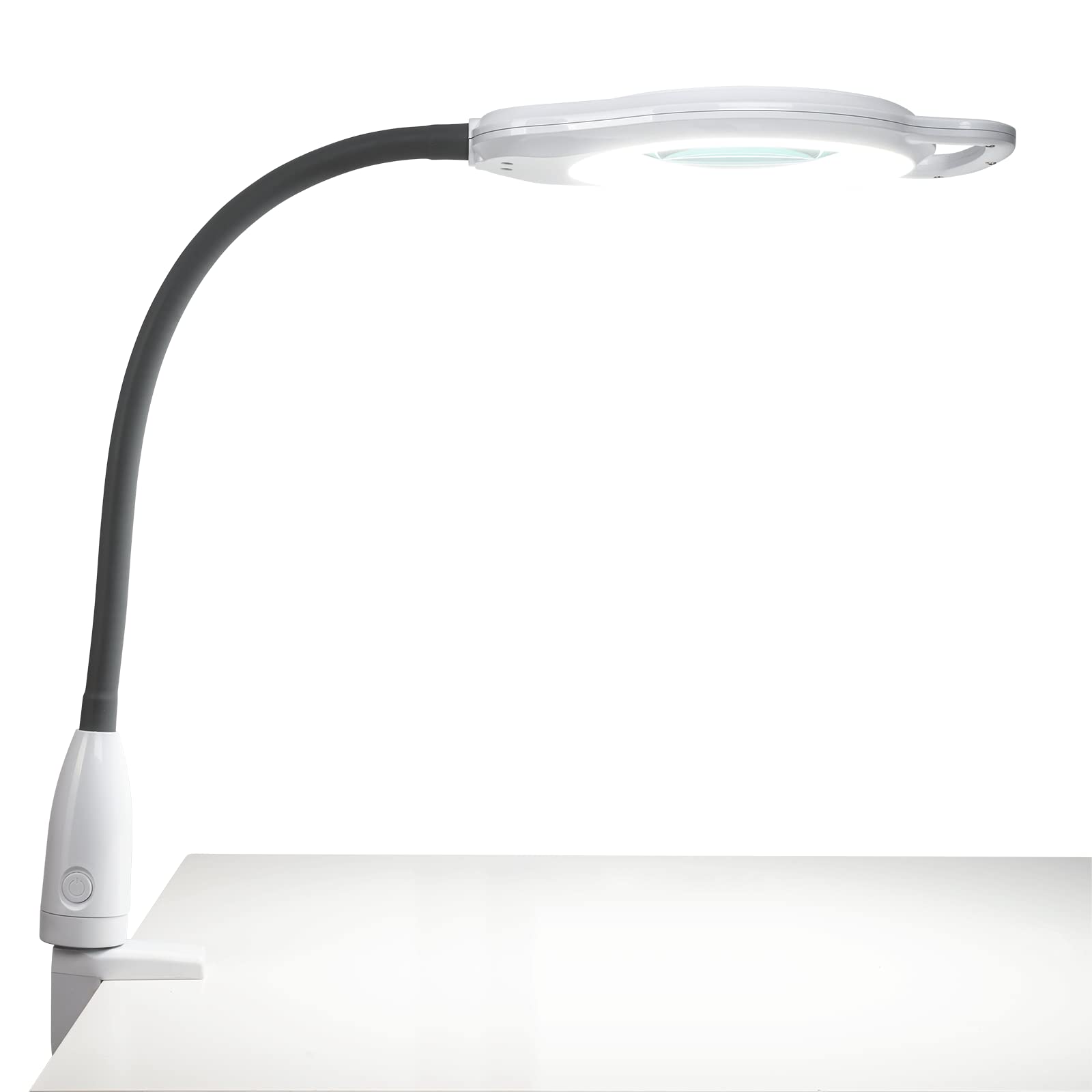 FlexiMag Magnifying Table Lamp with LED Light - Adjustable Magnifying Glass & Bright LED Desk Lamp for Nail Art, Crafts, Jewelry Making - Perfect for Estheticians, Hobbyists & Detailed Work