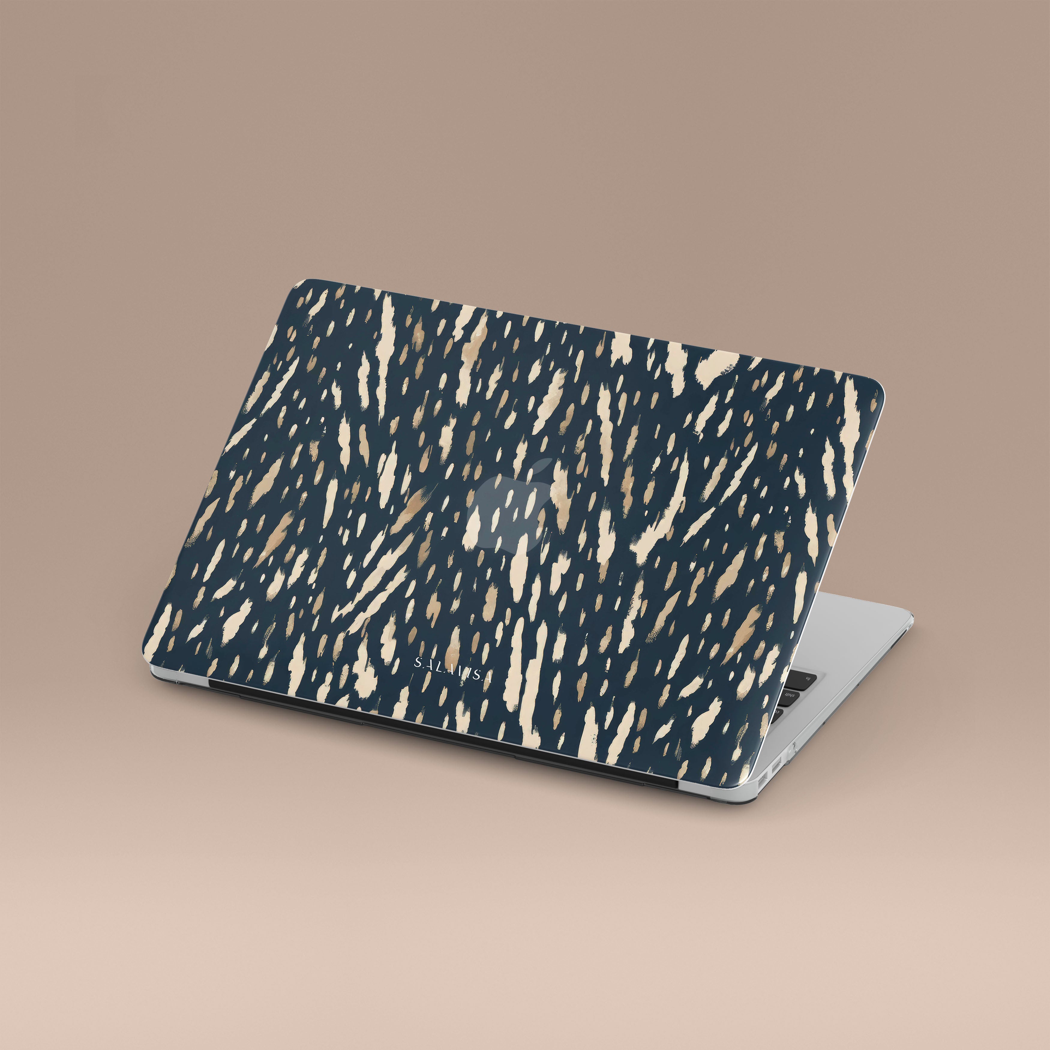 Stylish Indigo Animal Print MacBook Pro/Air Case - Durable Protective Cover for 13/15 Inch Laptops - Perfect for Work, School & Travel