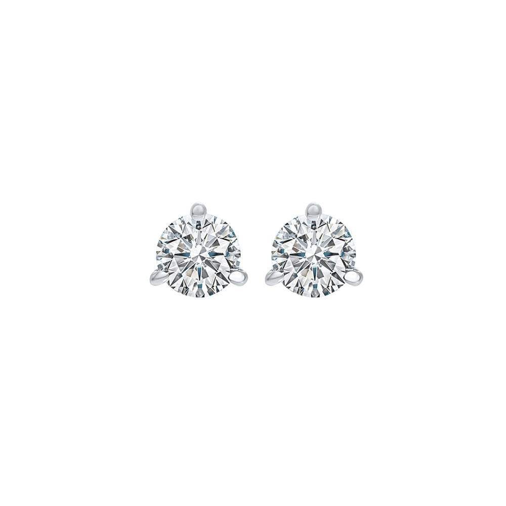 14K White Gold Diamond Stud Earrings (1/4 CTW) - Elegant & Timeless Jewelry for Women, Perfect for Weddings, Anniversaries & Special Occasions