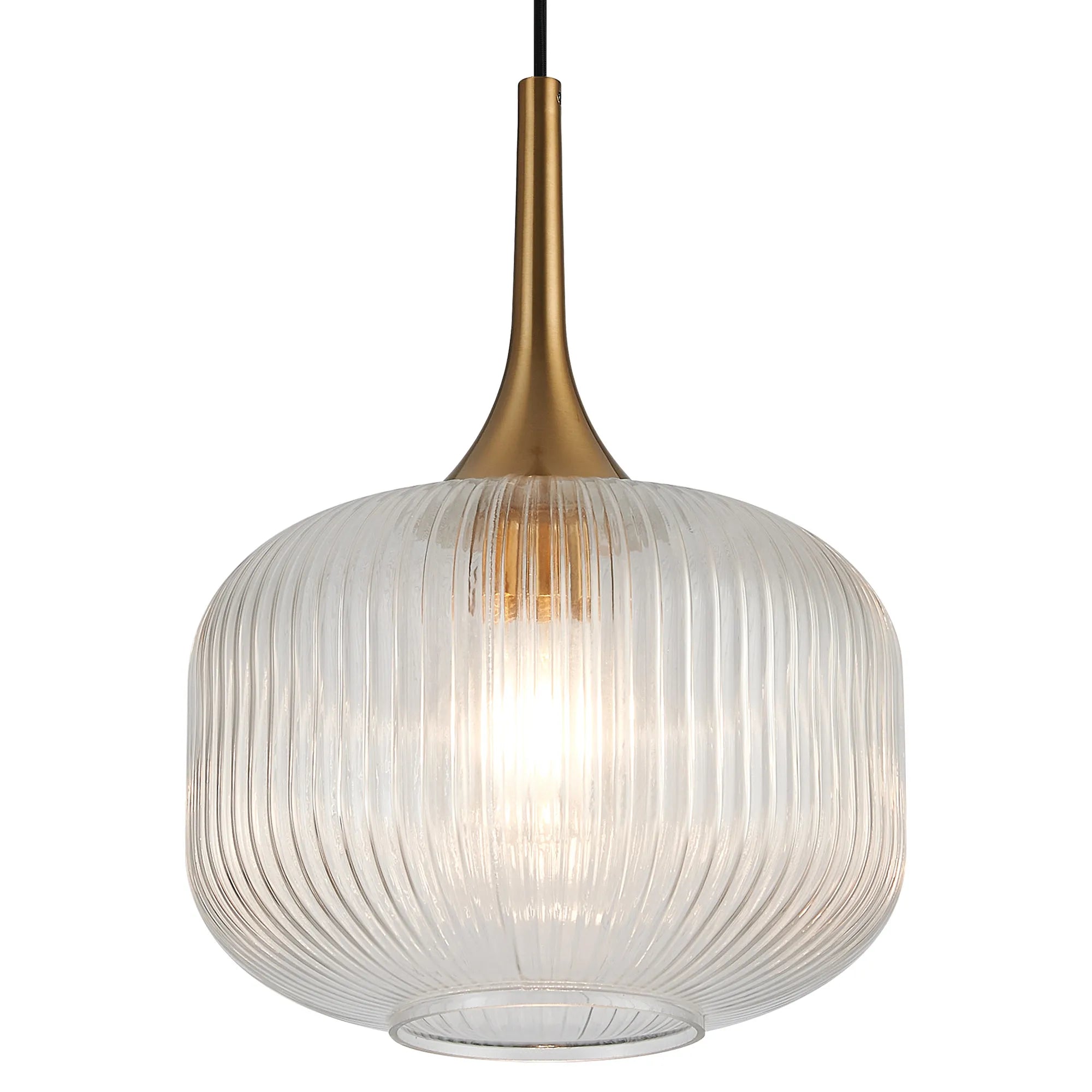 Benalla Single Pendant Light Fixture - Brushed Nickel, Oil Rubbed Bronze & Polished Chrome Finishes - Perfect for Kitchen Island, Dining Room or Bedroom Lighting