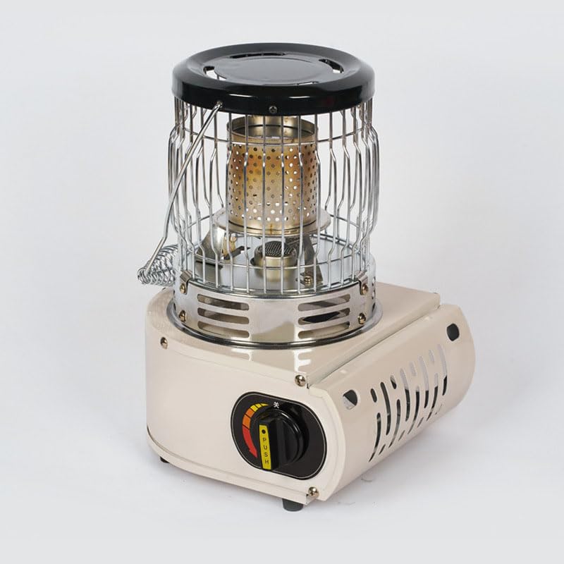 Portable Kerosene Heater Stove - Stainless Steel Indoor & Outdoor Camping Heater - Lightweight Oil Burner for Home, Garage, Tent & Emergency Heating - Yellow