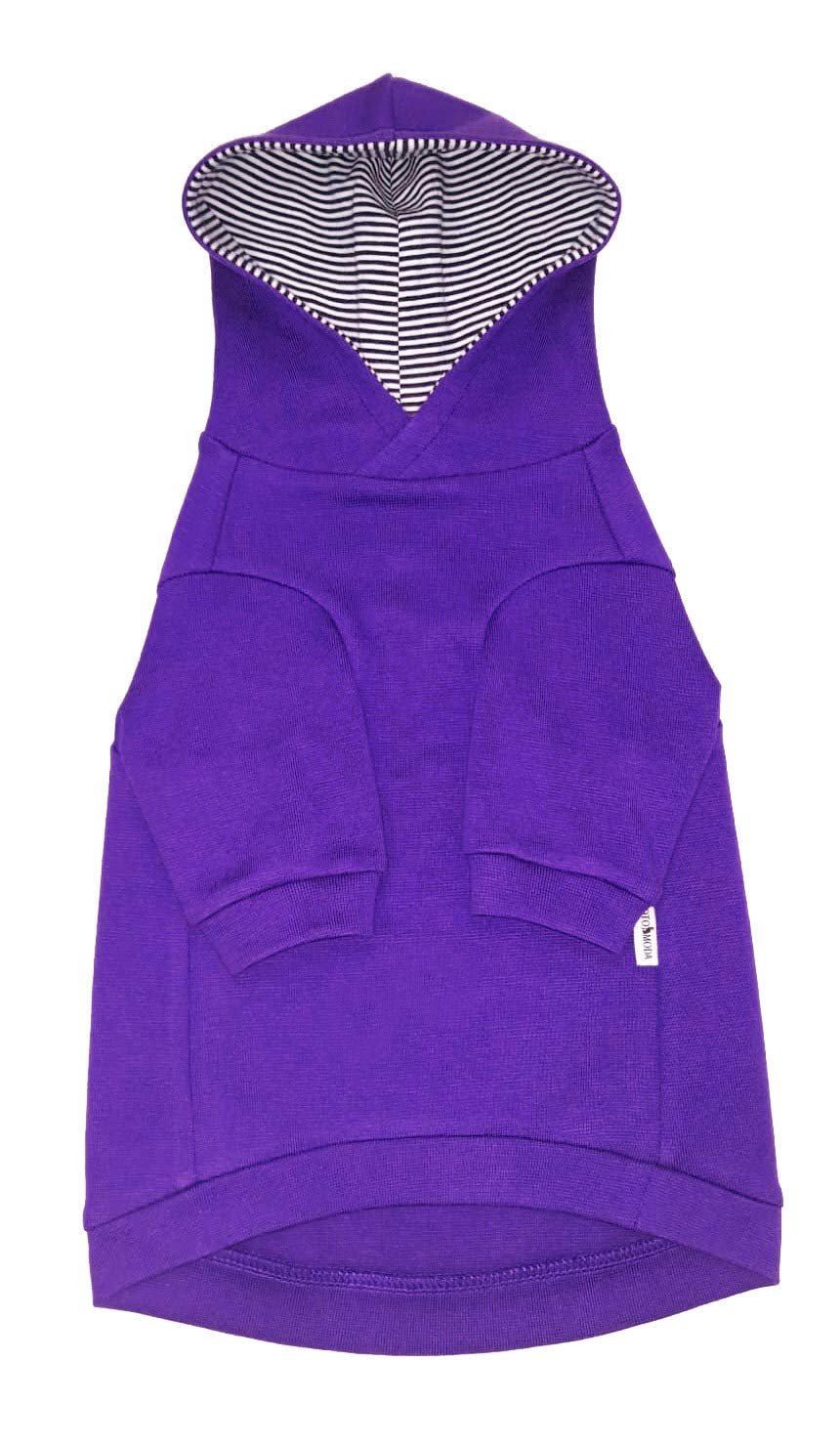 Purple Sphynx Cat Hoodie for Hairless Cats - Soft & Warm Pet Clothes (XS) - Perfect for Indoor Winter Wear & Photo Shoots