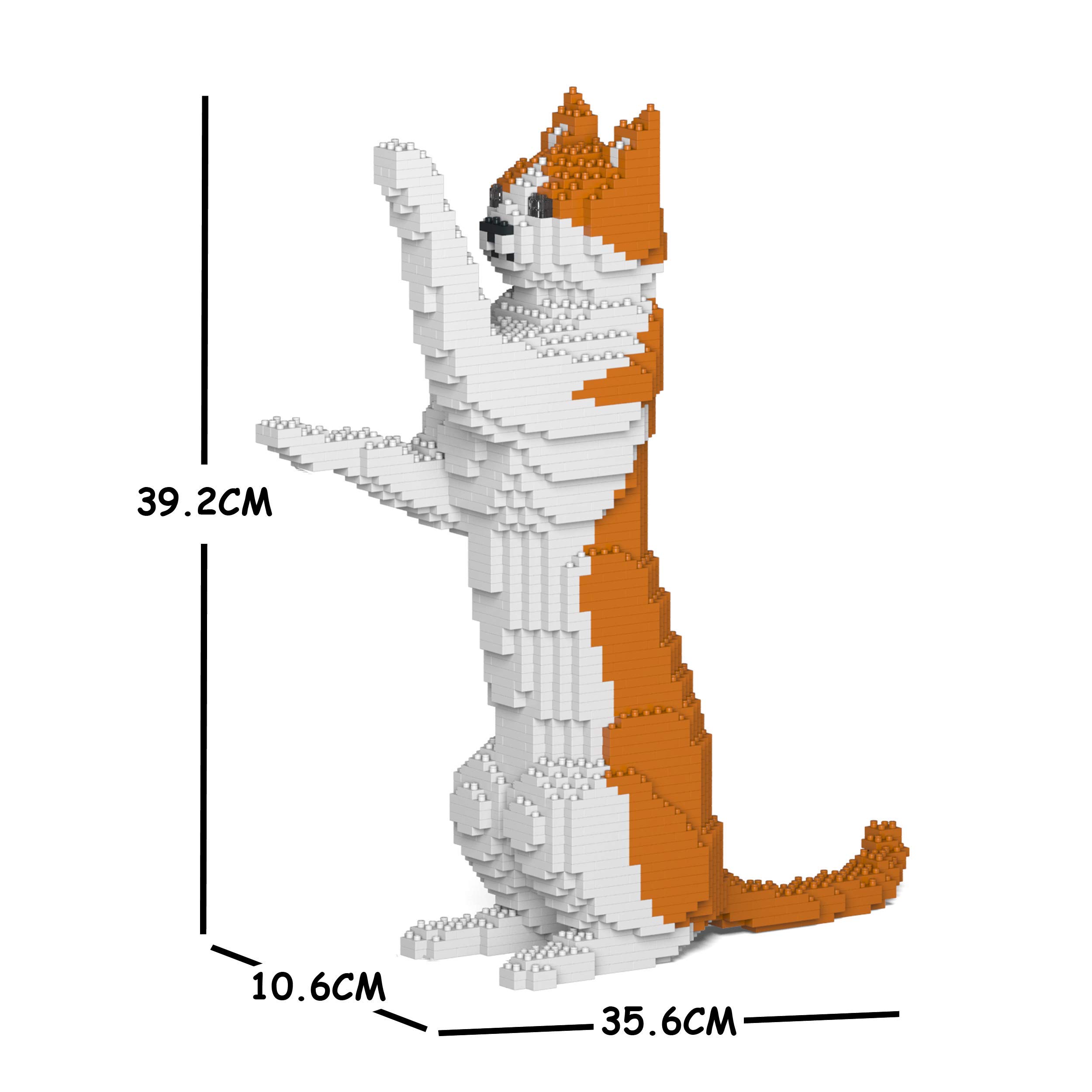 JEKCA Cat 22S-M01 Plastic Building Blocks for Adults & Teens Age 14+ | Creative DIY Model Kit for Home Decoration & Stress Relief