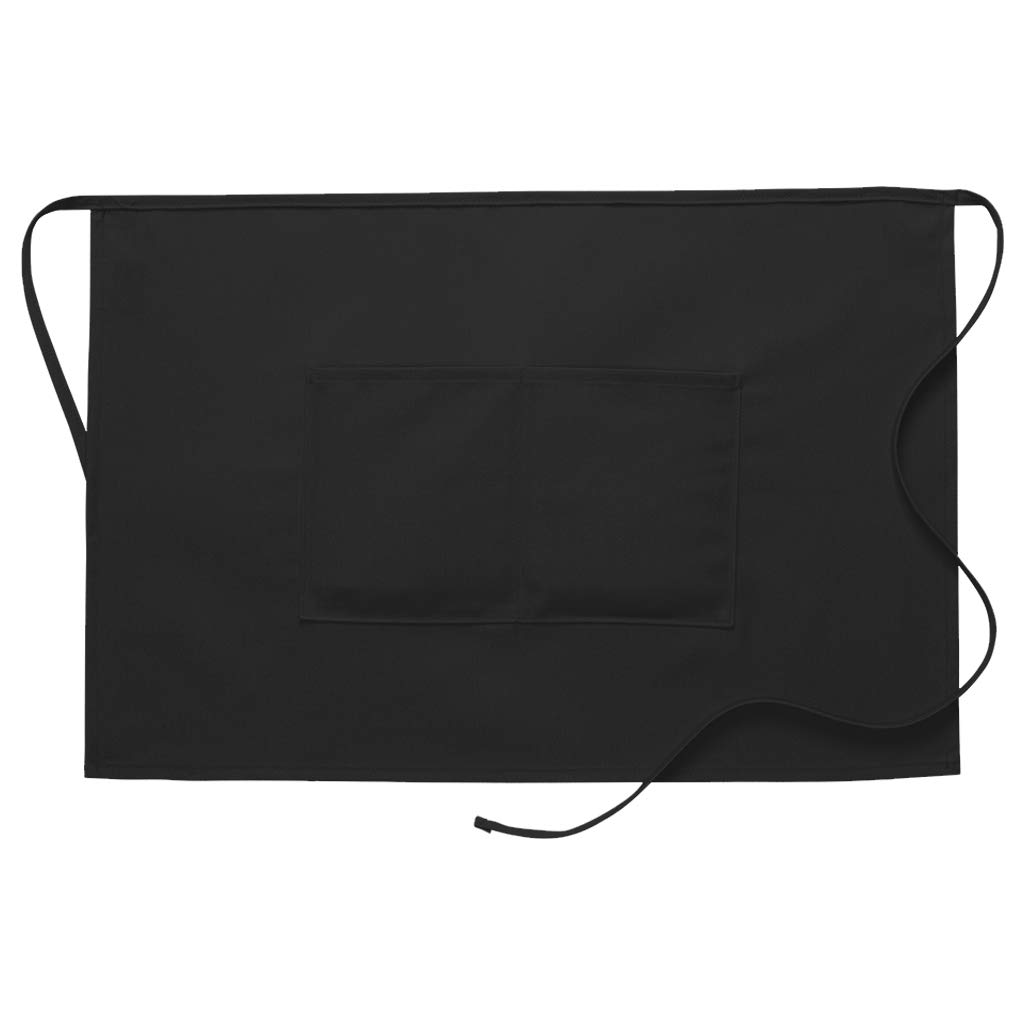 DayStar Apparel 110 Half Bistro Apron with Center Divided Pocket - Premium Waist Apron for Chefs, Bartenders & Waitstaff - Ideal for Restaurants, Cafes & Home Cooking