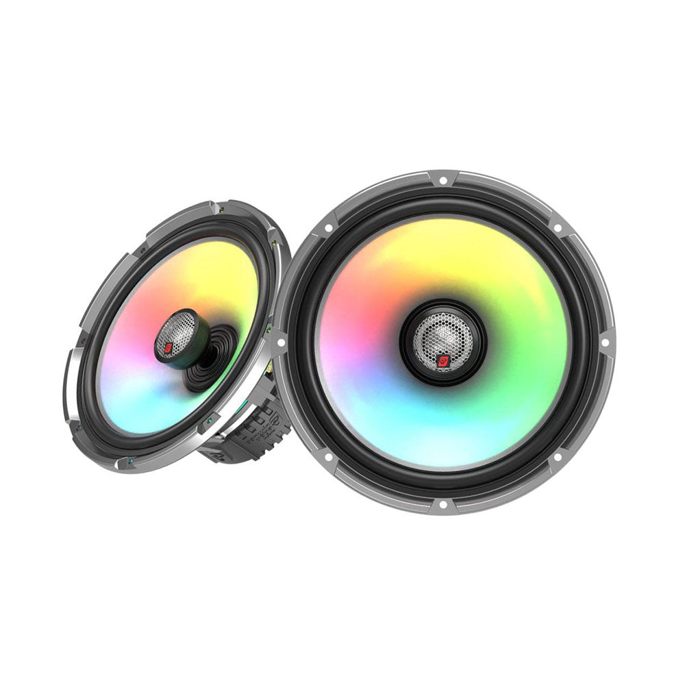 Cerwin Vega SM8F4 600W Peak 8-Inch Marine Coaxial Speakers with RGB LED Lighting - 2-Way Audio System for Boats, Yachts & Outdoor Watercraft (300W RMS) - Perfect for Marine Entertainment & Party Lighting