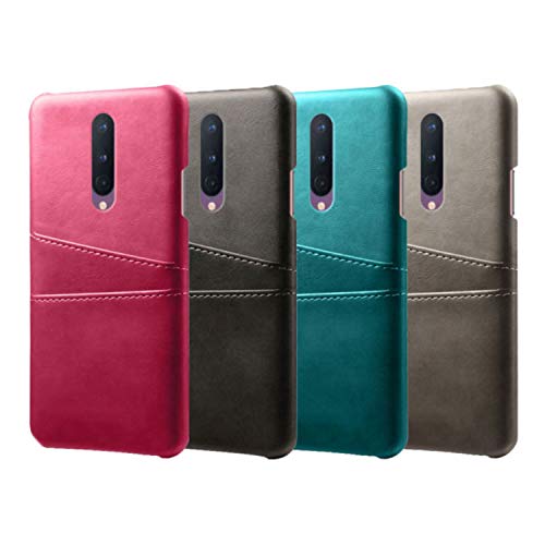 Premium PU Leather Ultra Slim Shockproof OnePlus 8 Phone Case with Card Slot Holder - Durable Protective Cover for OnePlus 8 (Brown) | Perfect for Daily Use, Travel & Business Meetings