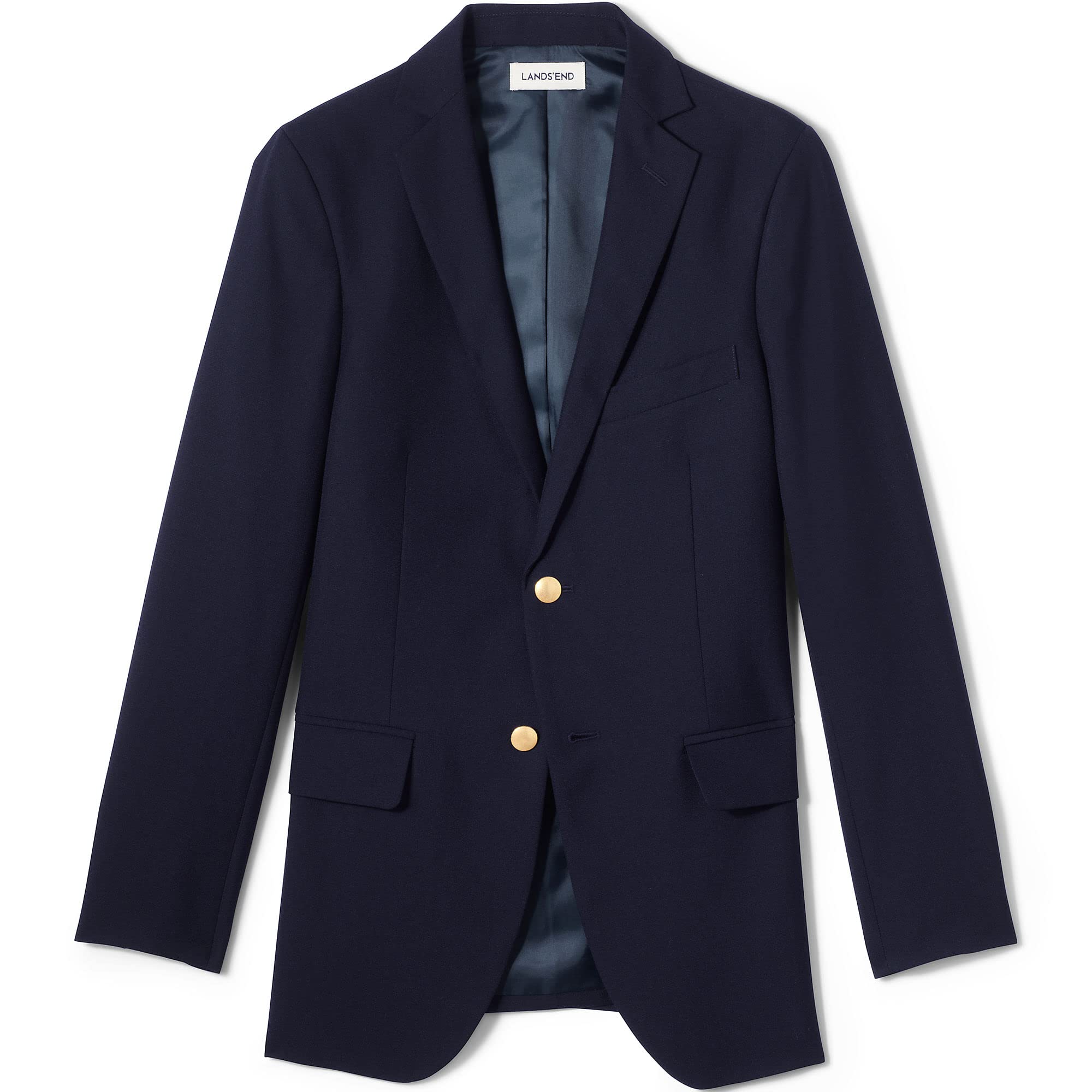 Lands' End Men's Tailored Fit Hopsack Blazer - Premium School Uniform Jacket for Professional & Academic Wear | Perfect for Classrooms, Graduations & Formal Events