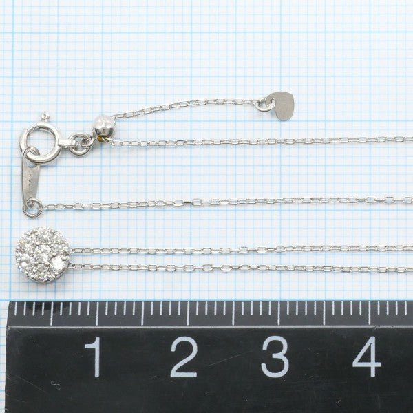 18K White Gold Diamond Necklace for Women - Elegant Pendant Jewelry for Weddings, Anniversaries & Special Occasions