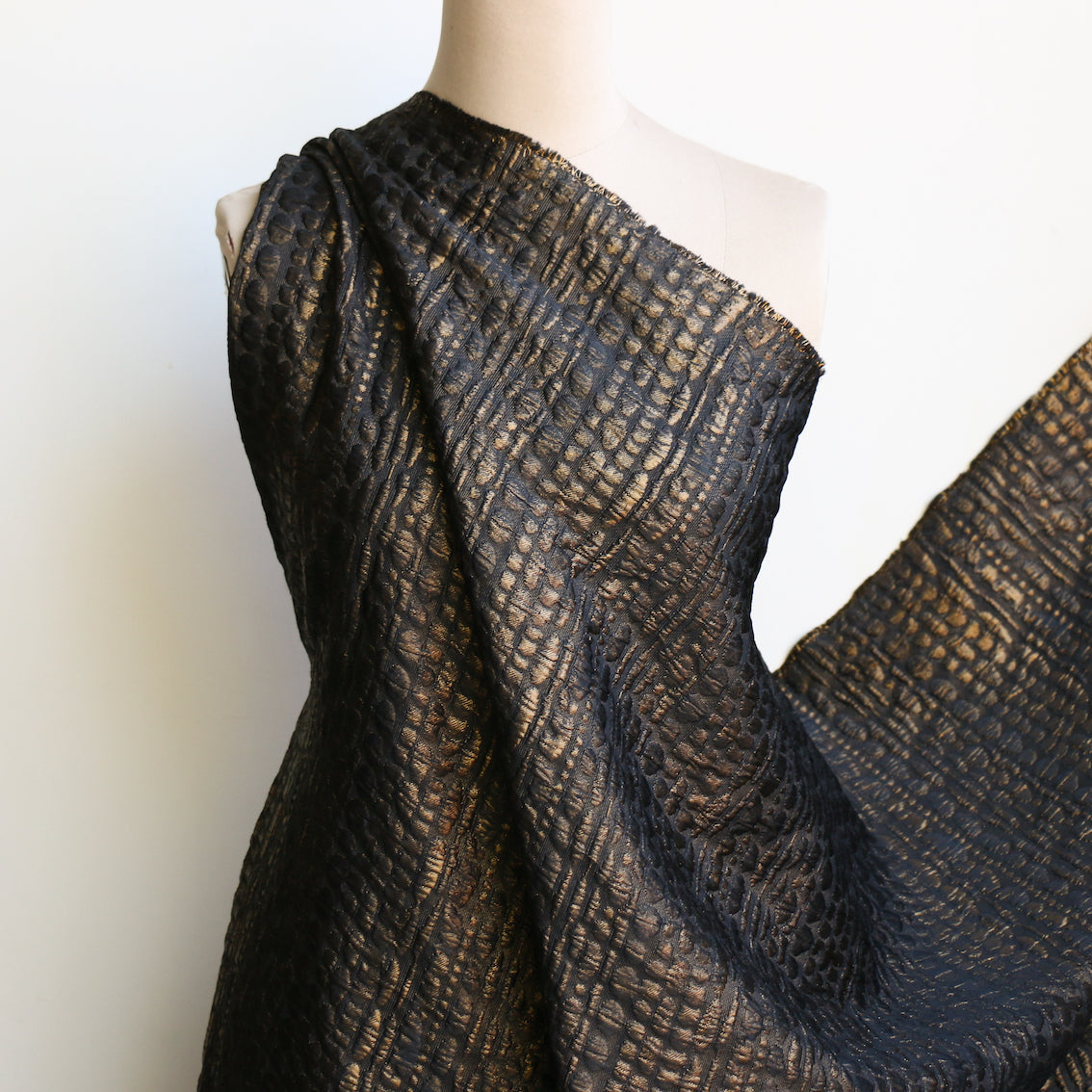 Ciottolo Bronze Jacquard Fabric - Elegant Home Decor & Upholstery Material for Curtains, Pillows, and Sofa Covers