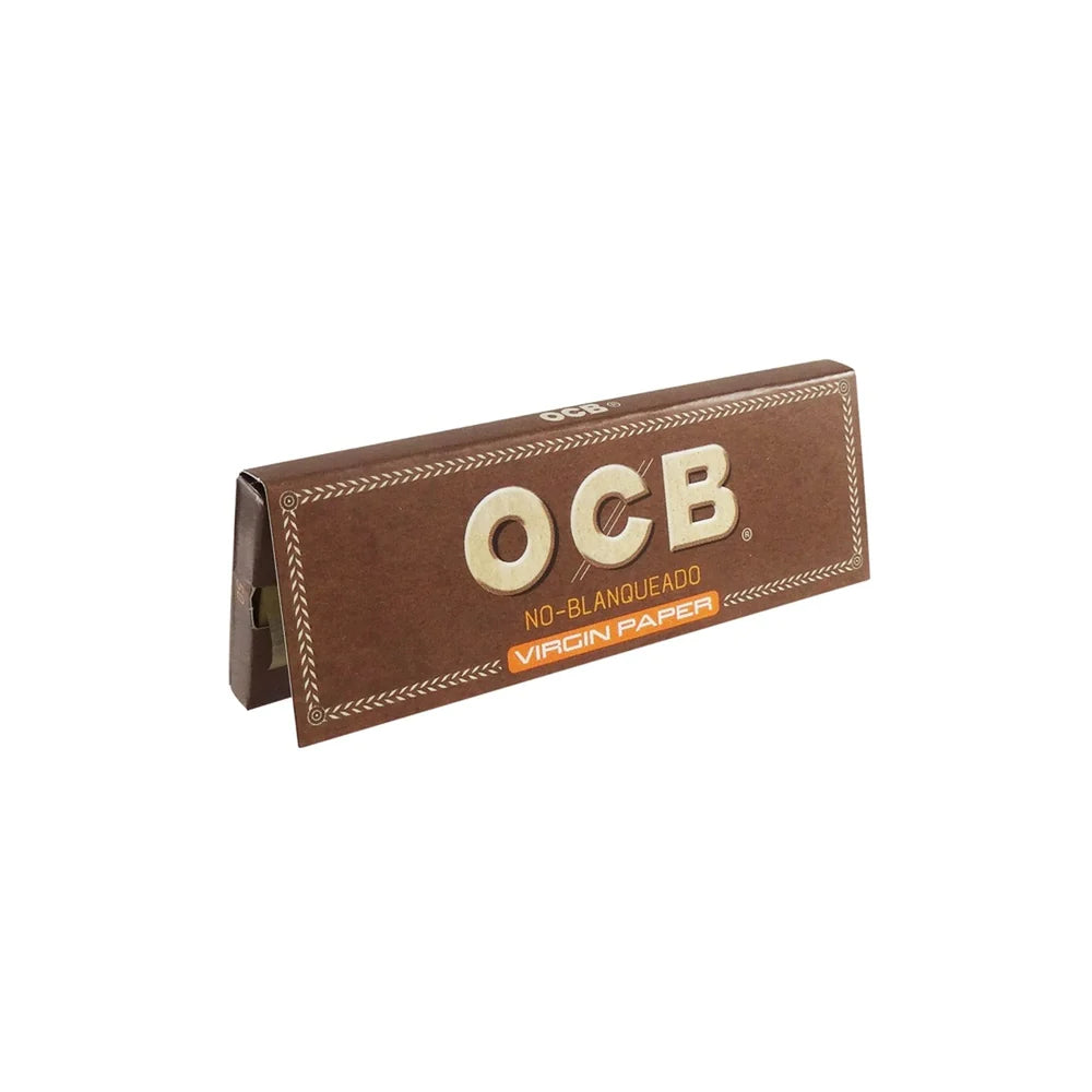 OCB Virgin Unbleached Rolling Papers 1¼ Size - Premium Natural Rolling Papers for Smooth Smoking Experience | Perfect for Hand-Rolled Cigarettes & Herbal Blends