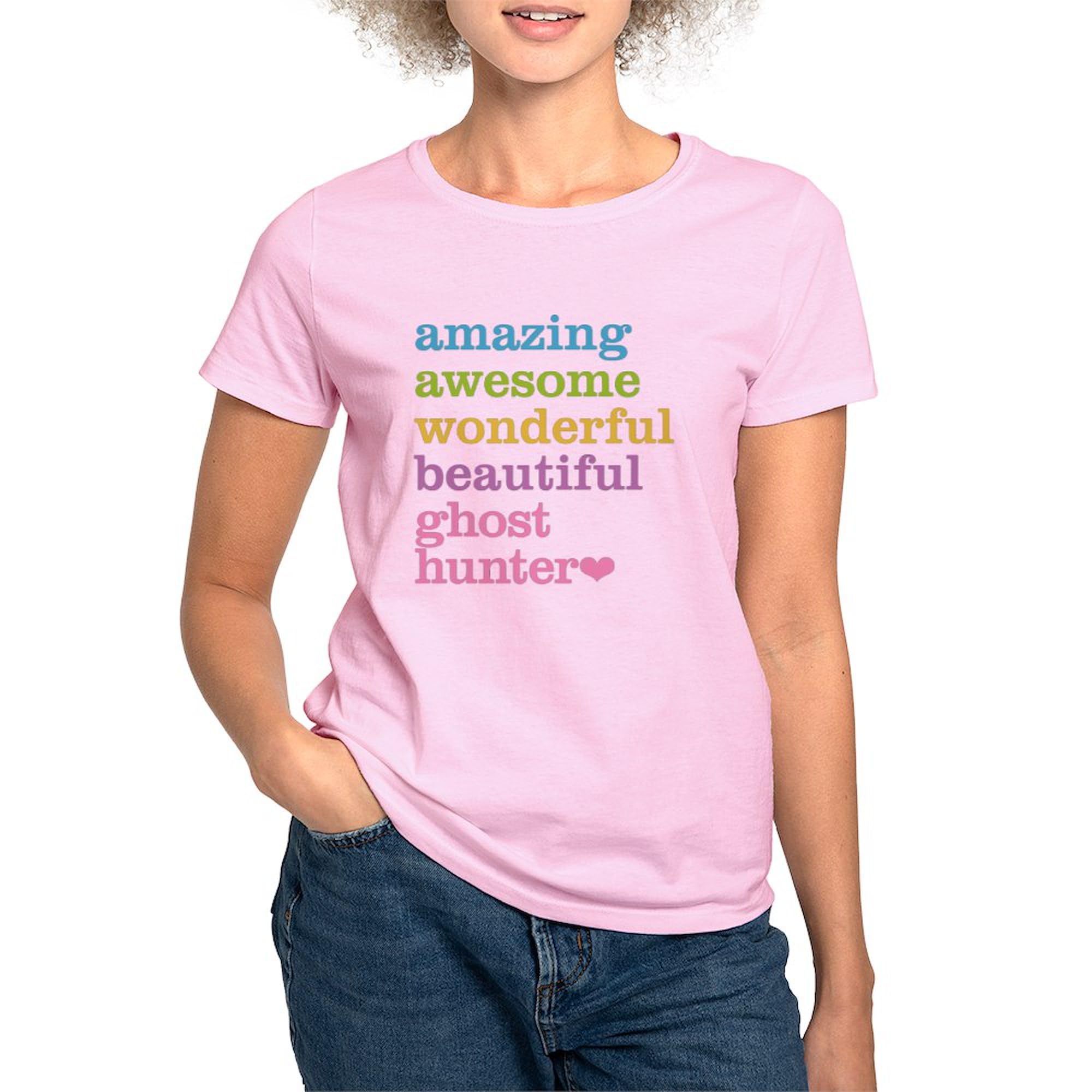 Amazing Ghost Hunter T-Shirt for Women | Cotton Crew Neck Tee | Halloween Costume, Cosplay & Paranormal Enthusiast Gift