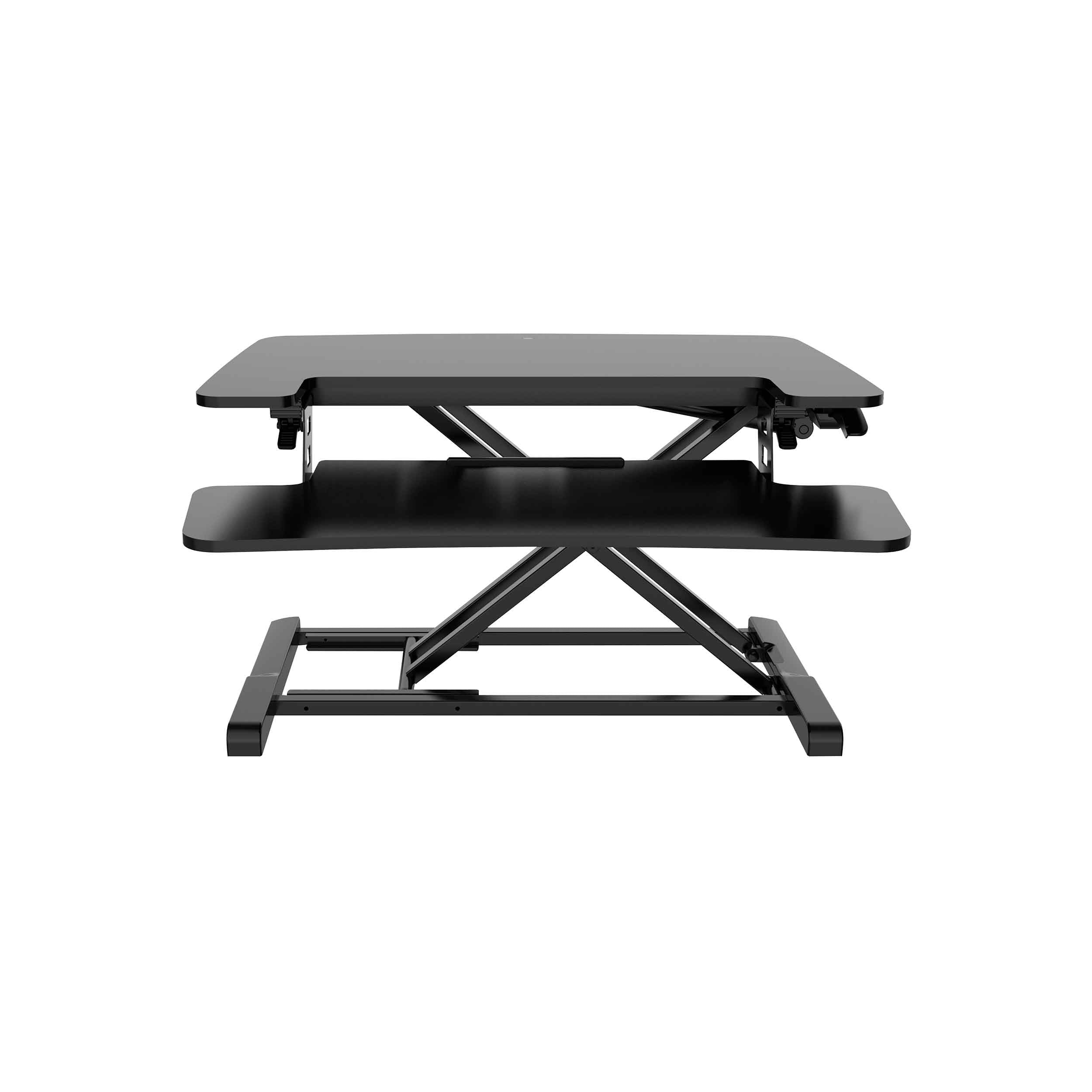71cm Height Adjustable Standing Desk Converter Riser - 50cm Max Height, 15kg Weight Capacity - Ergonomic Workstation Solution for Home & Office Use