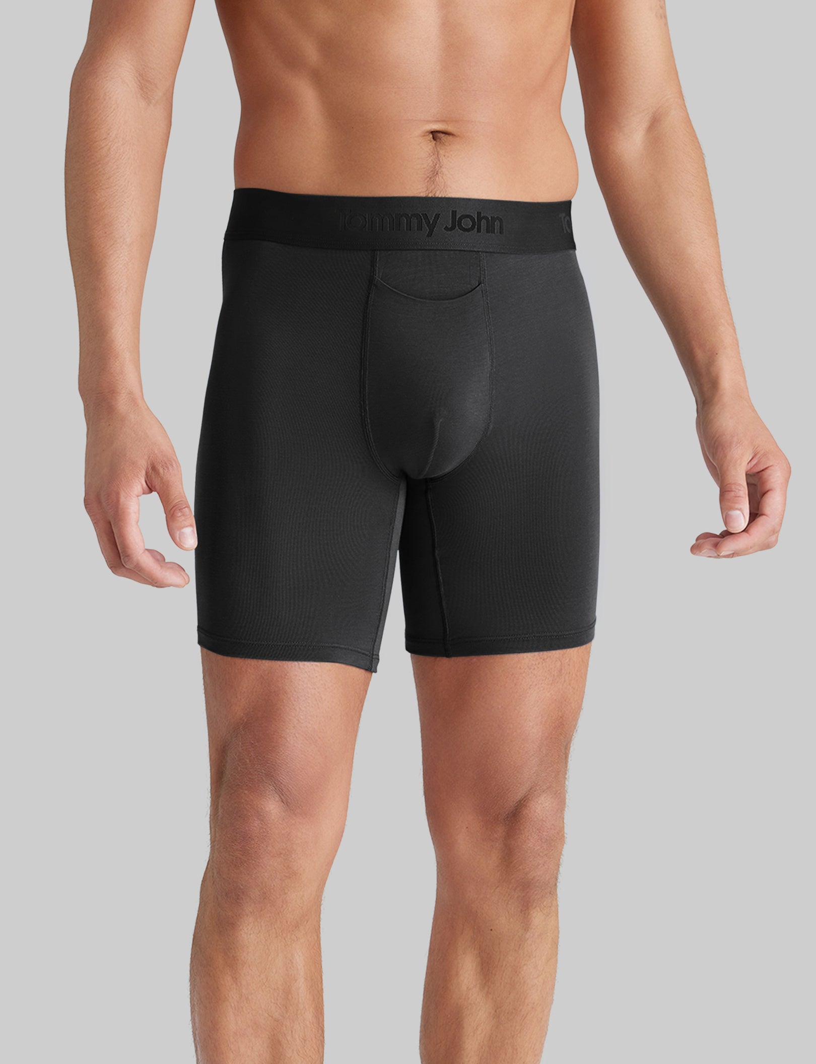 Second Skin Mid-Length Boxer Briefs (6-Pack) - Ultra Soft, Breathable Men's Underwear for All-Day Comfort - Perfect for Workout, Running & Daily Wear