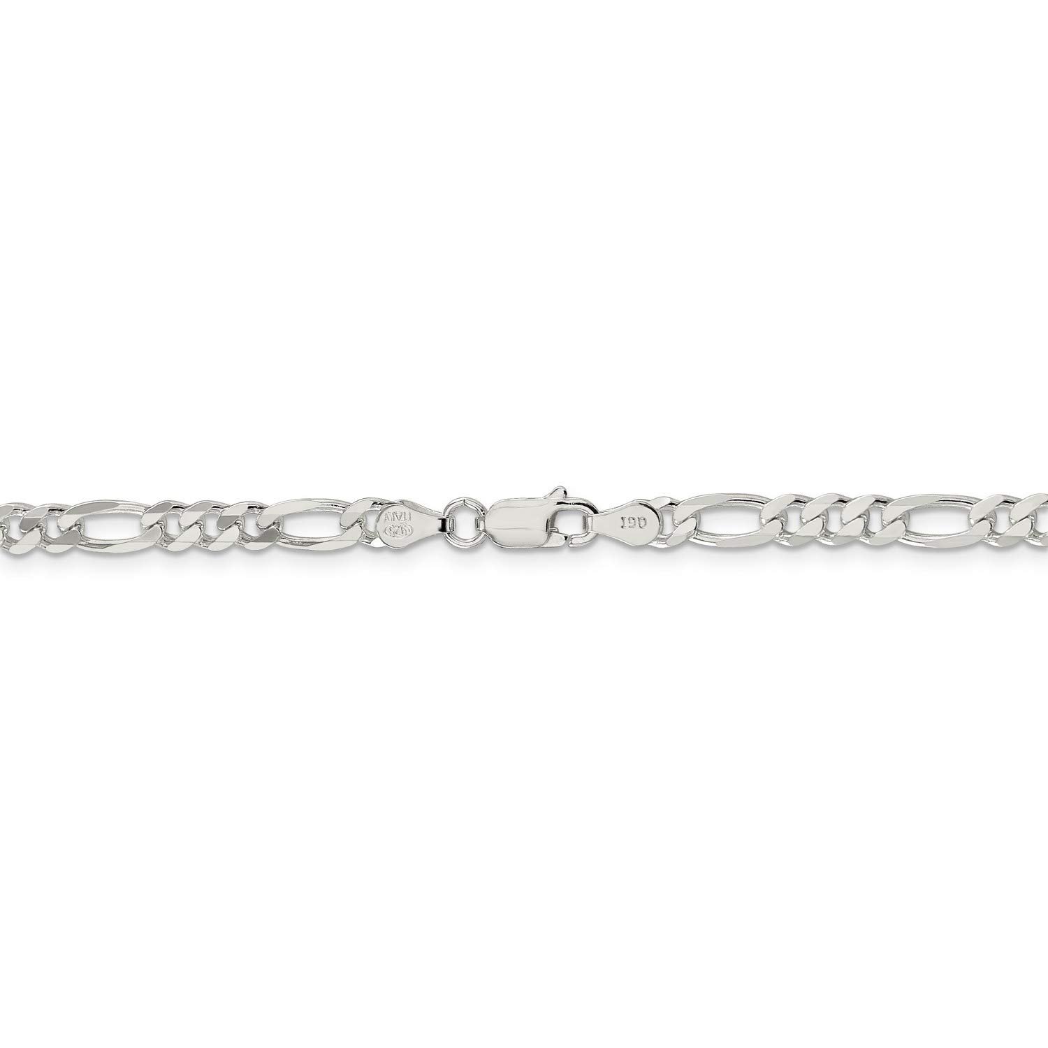 925 Sterling Silver Figaro Chain Necklace, Bracelet or Anklet - Durable Jewelry for Men & Women - Perfect for Gifts, Everyday Wear & Special Occasions