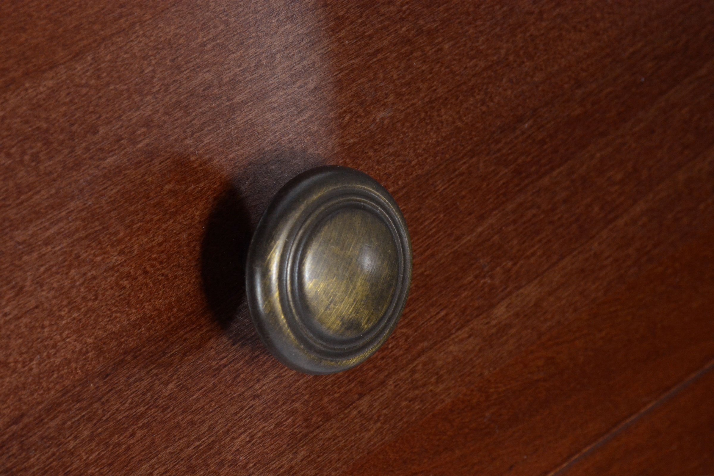 Burnished Bronze Cabinet Knob #1266-1-5/16