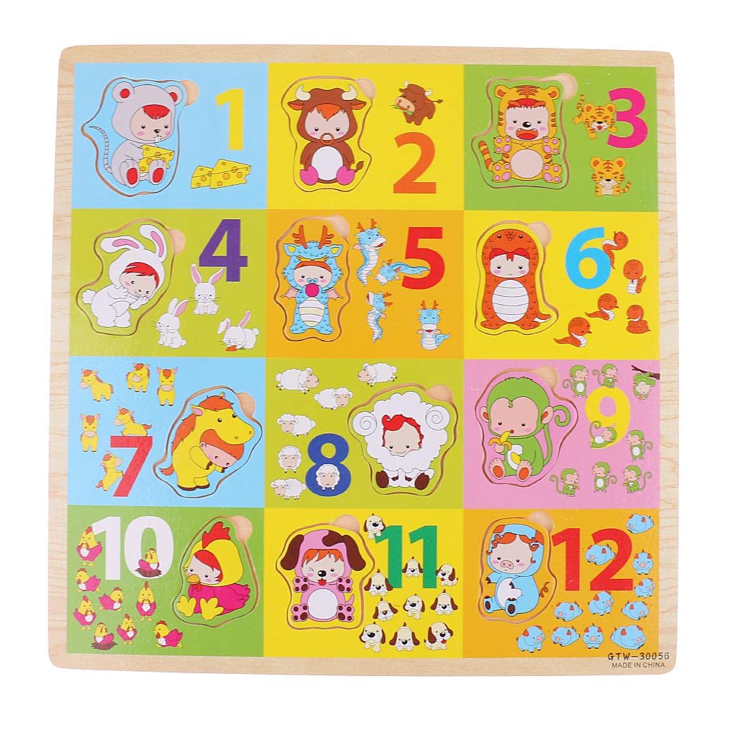 Montessori Wooden Cartoon Puzzles for Kids - Early Learning Educational Toys for Toddlers & Children | Developmental Baby Toys for Cognitive Skills | Perfect for Home, Classroom & Playroom Activities