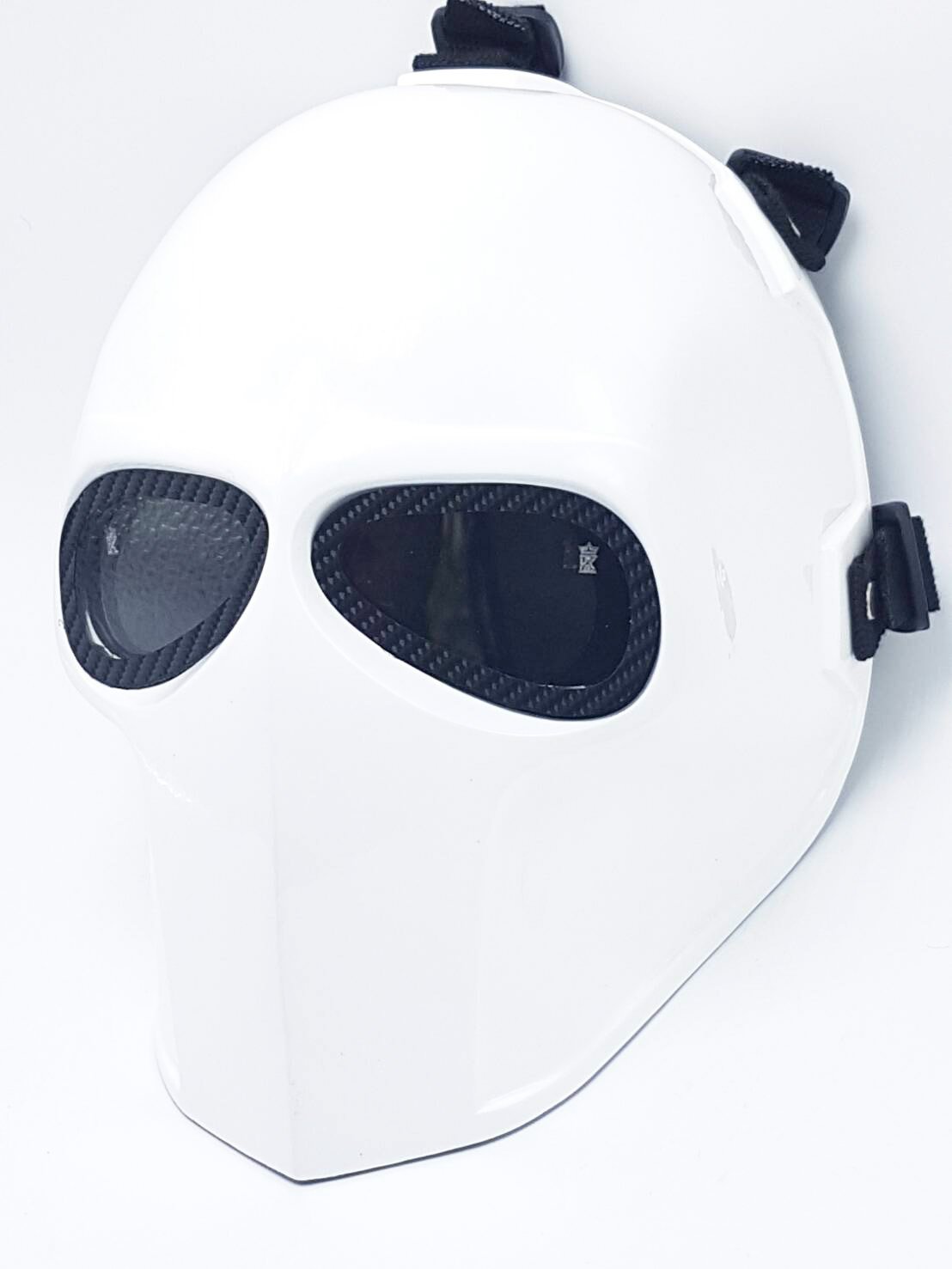 Airsoft Full Face Mask - Army of Two Cosplay Halloween Mask for Paintball & Ghost Costume - Red & White Options - Perfect for Tactical Games, Cosplay Events & Halloween Parties