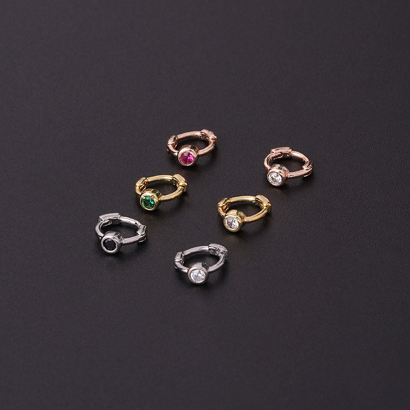 18K Gold Cartilage Huggie Hoop Earrings - Clip On Earrings for Women | HSPJ635 | Perfect for Everyday Wear, Parties & Gifts