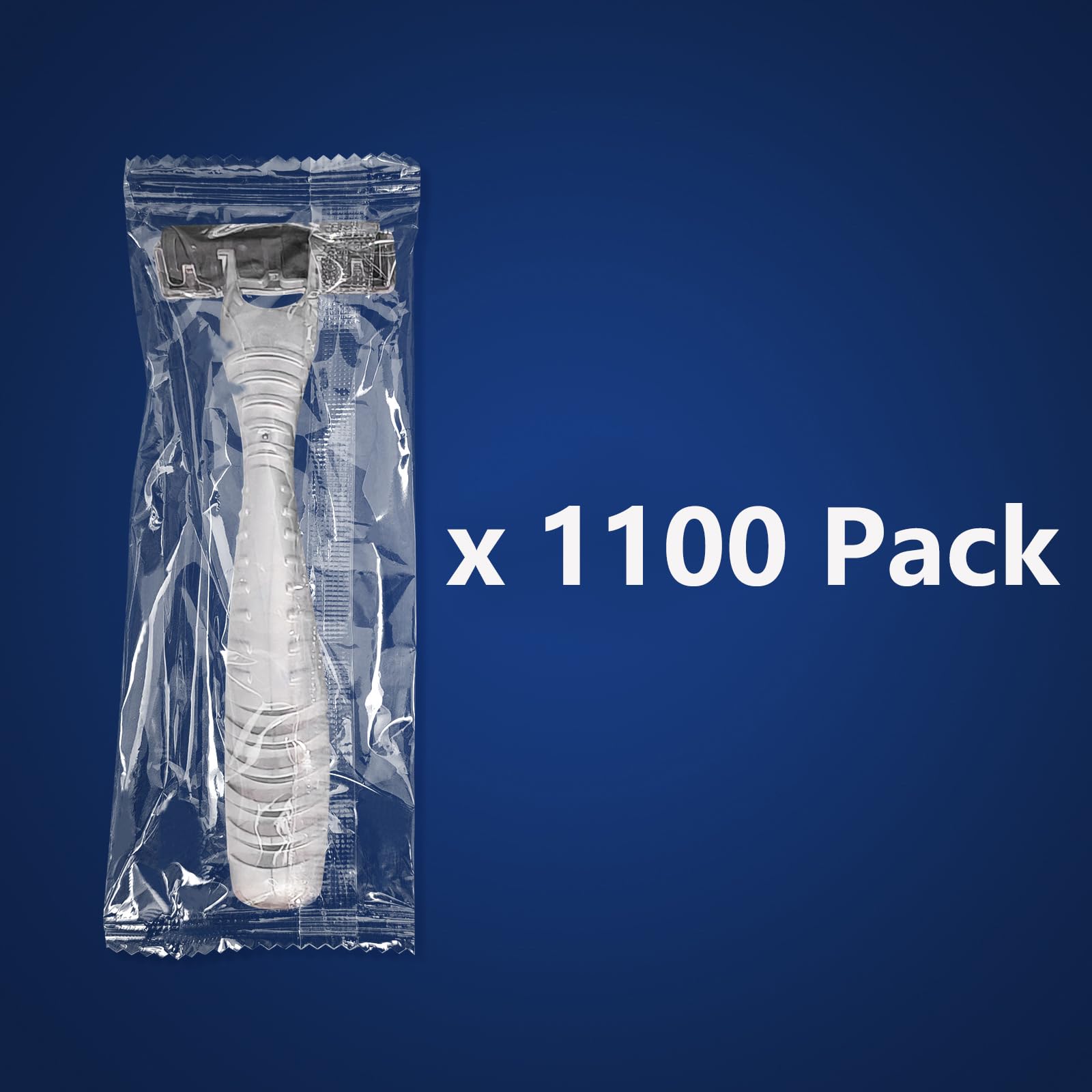 1100 Pcs Kheoxusa 3-Blade Disposable Razors - Individually Wrapped Triple Blade Razors for Men & Women | Perfect for Travel, Hotels, Airbnb, Tattoo Shops & Grooming Kits | Silver