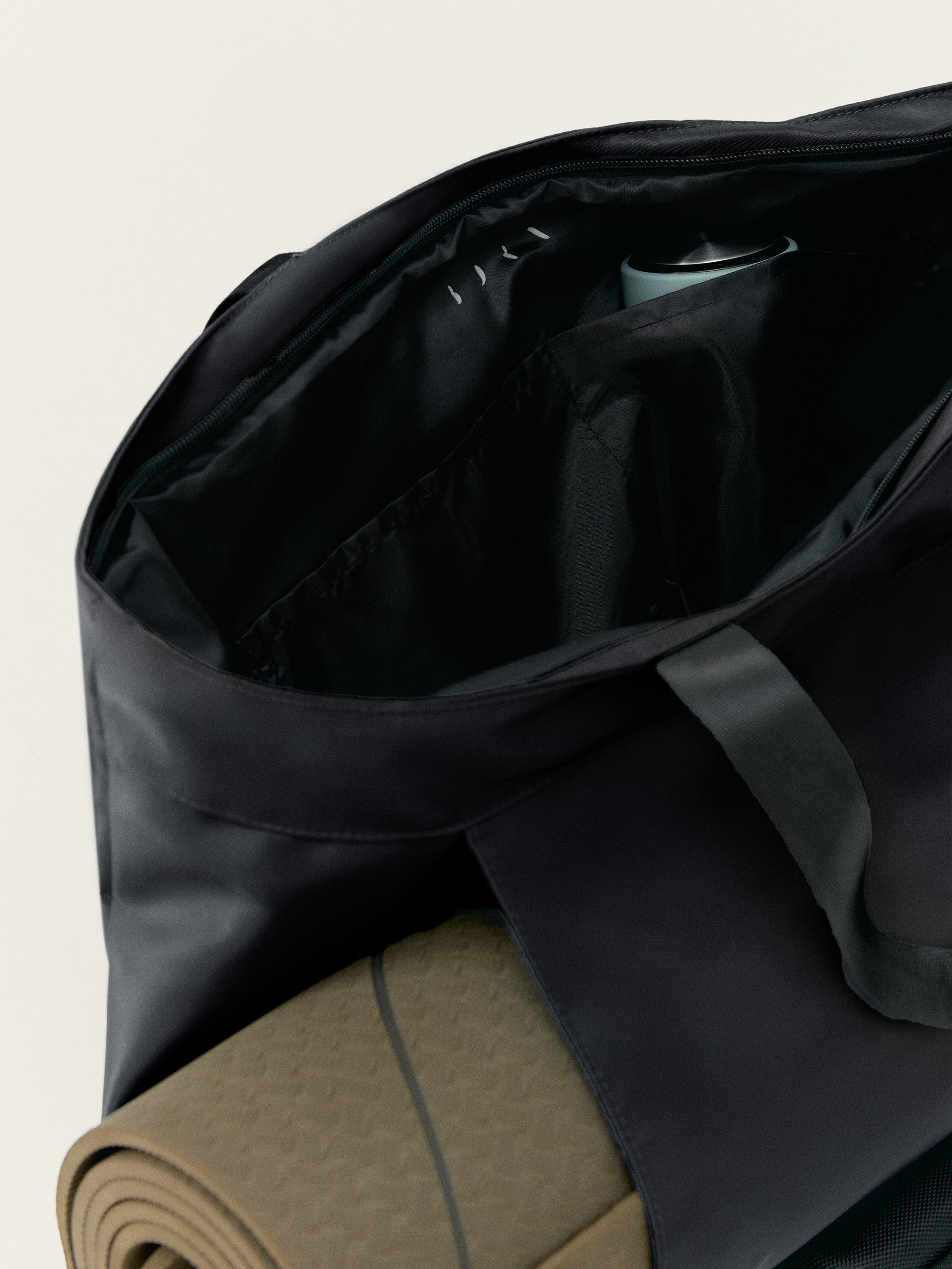 Born Ebbe Yoga Tote Bag - Premium Black Gym Bag for Women | Perfect for Yoga, Pilates, Workout & Travel | Durable & Stylish Fitness Accessory