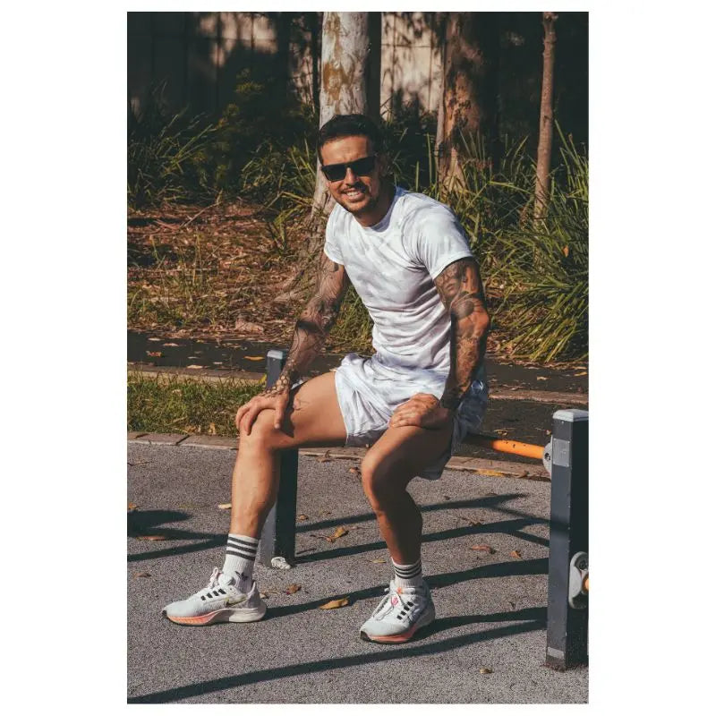 Men's Gym Workout Set - Breathable Fitness T-Shirt & Shorts for Running, Training & Gym - Activewear for Men | Perfect for Workouts, Jogging & Sports