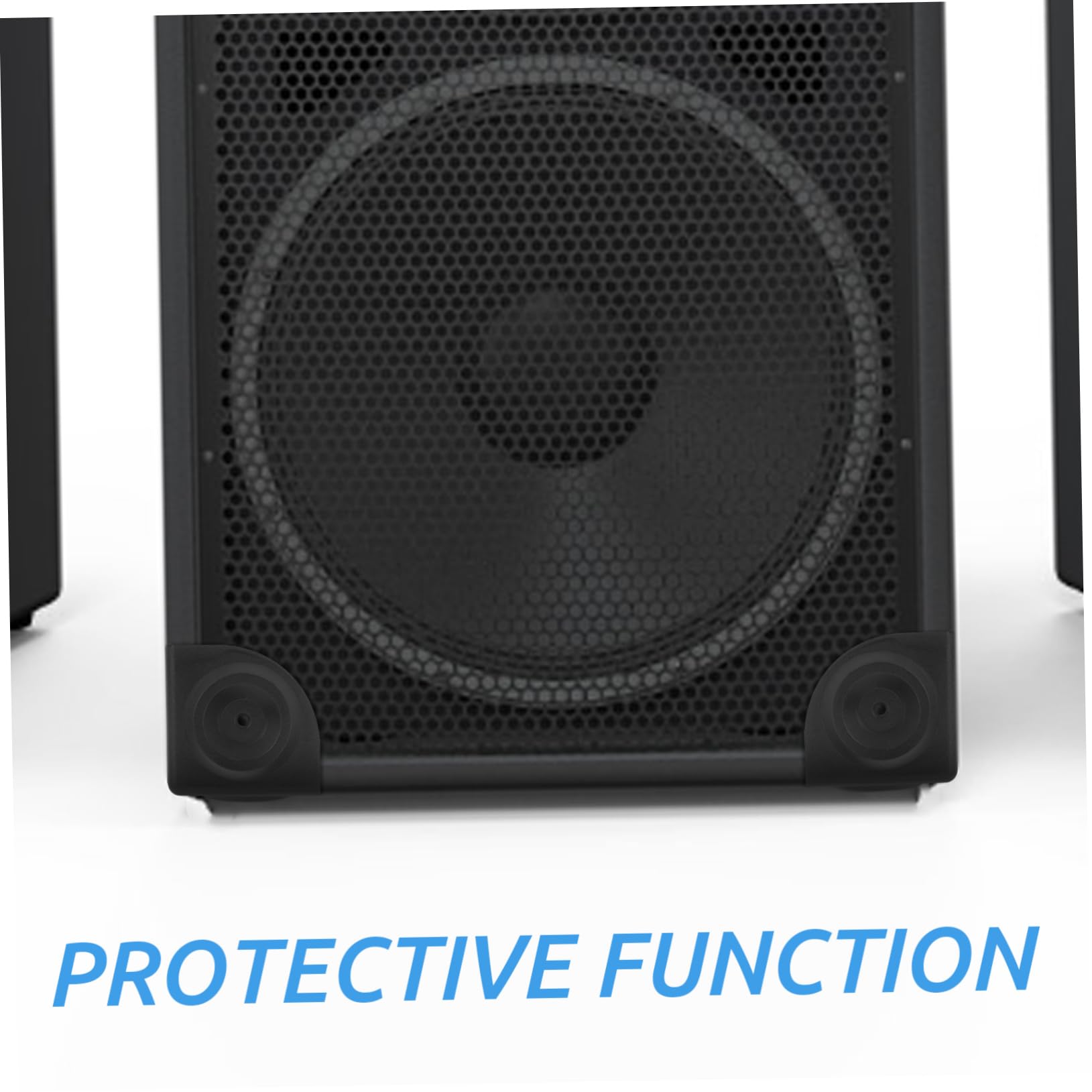 OSALADI 5 Sets Speaker Corner Guards - Anti-Collision Edge Protectors for Furniture (16 Pieces x 5) - Prevent Damage to Walls & Furniture in Home, Office, and Studio Settings