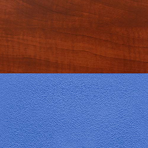 Cherry Table, Blue Chairs