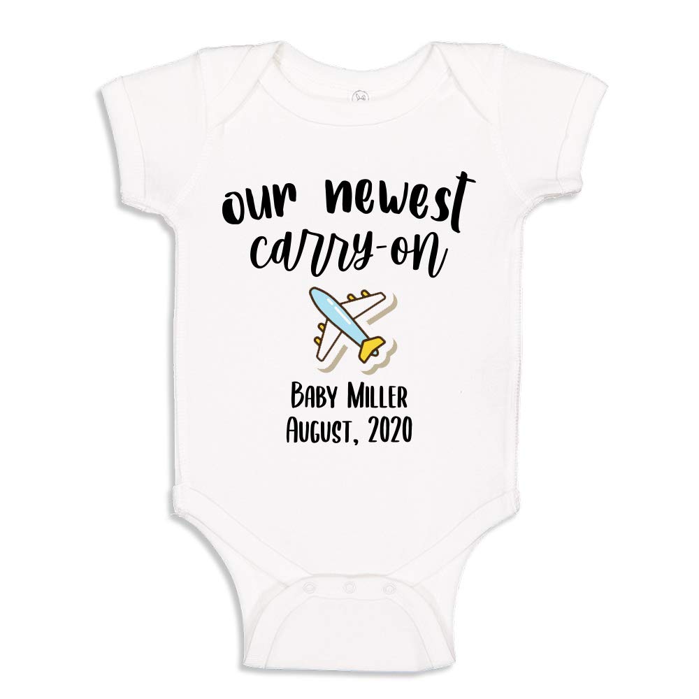 Adorable Baby Bodysuit for Pregnancy Announcement - Perfect Travel Outfit for Newborns | Ideal for Family Trips & Gender Reveals