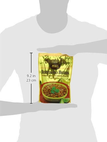 Santa Fe Bean Company Borracho Beans 9-Ounce Pouch (Pack of 8) | Instant Mexican-Style Beans | All Natural, High Fiber, Protein Rich, Fat Free, Low Sodium | Perfect for Tacos, Burritos & Quick Meals