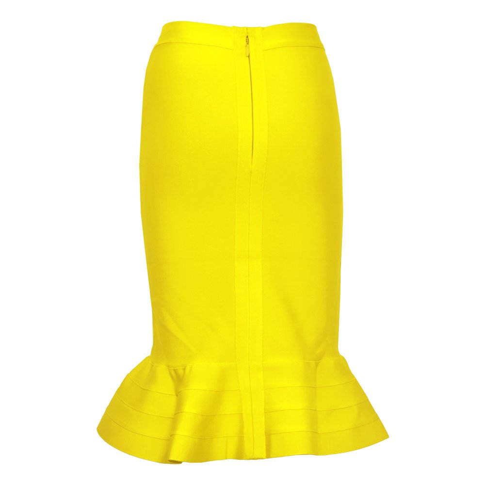 Mermaid Fishtail Pencil Skirt - High Waist Rayon for Party & Work