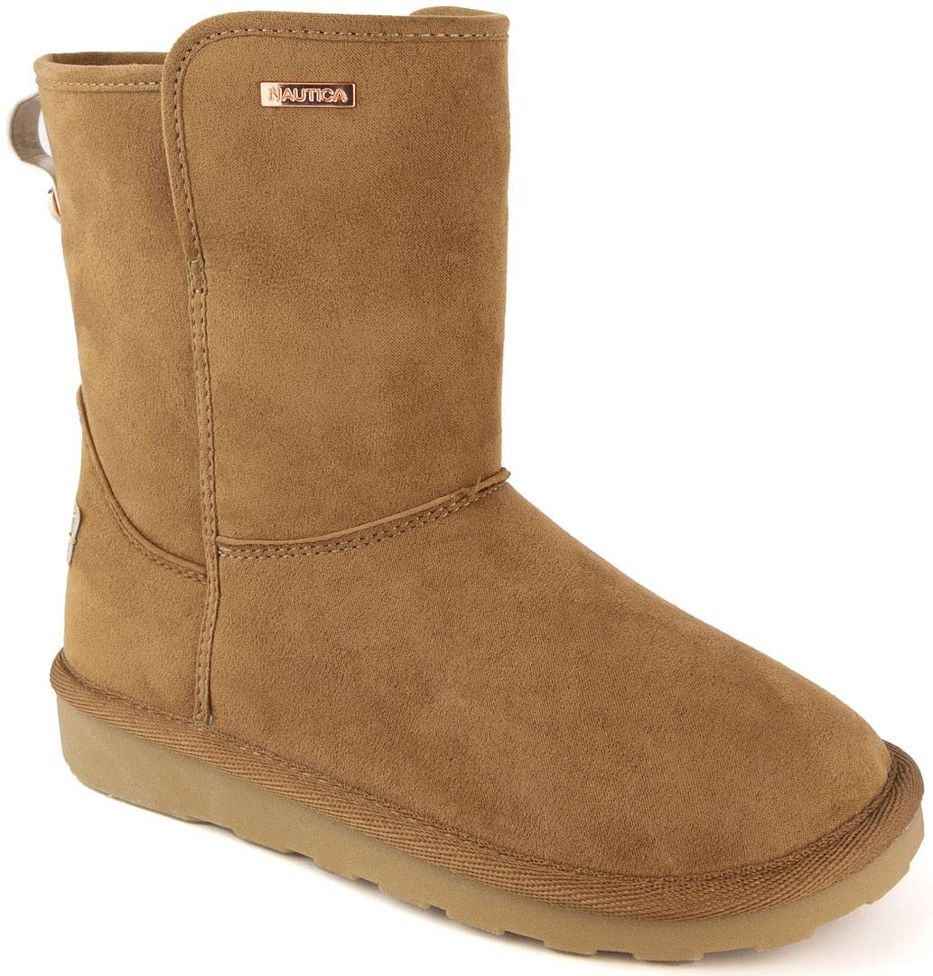 Nautica Kids' Sherpa Lined Winter Boots for Boys & Girls - Warm Snow Booties for Toddler, Little & Big Kids | Perfect for Snow Play & Cold Weather Outings