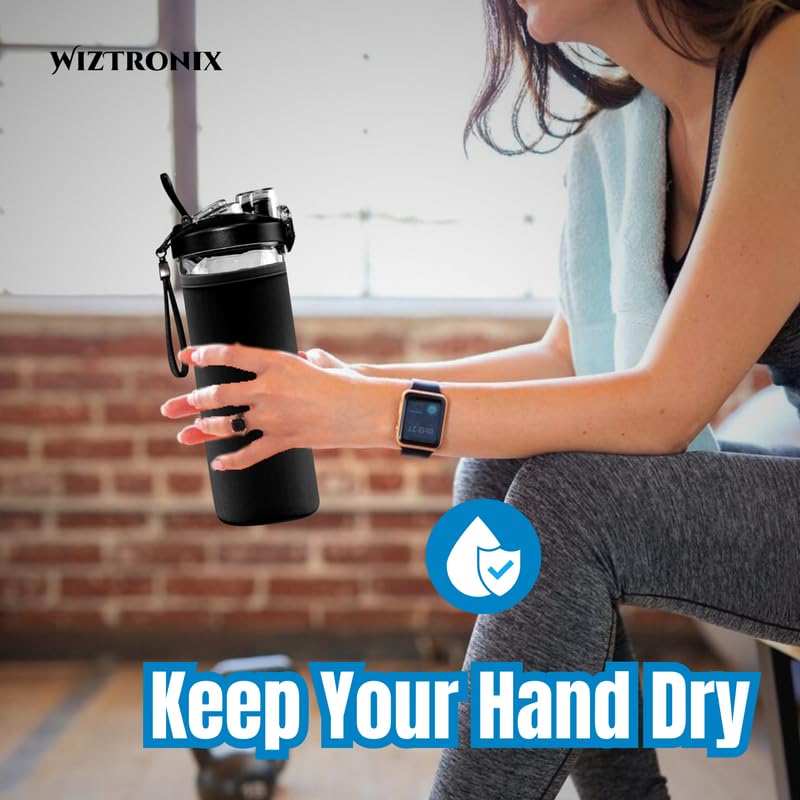 Portable Insulated Neoprene Blender Sleeve - Keeps Drinks Cold & Hot - Fits 20oz Blenders (Black) - Perfect for Smoothies, Protein Shakes & Travel