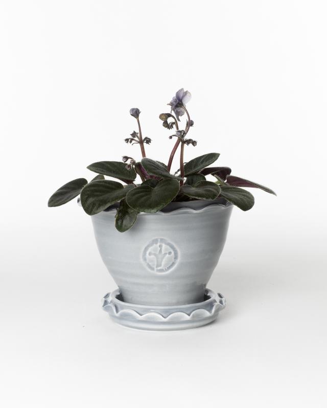 Kruka Sturehof Adelcrantz 11cm Gray Ceramic Planter - Perfect for Indoor Plants, Succulents, and Home Decor