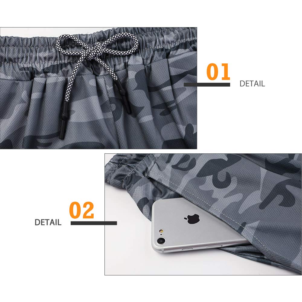 Surenow Men's Running Shorts - 2-in-1 Workout Shorts with Liner, 7-Inch Gym & Yoga Shorts for Men - Perfect for Running, Training, Outdoor Sports & Active Lifestyle