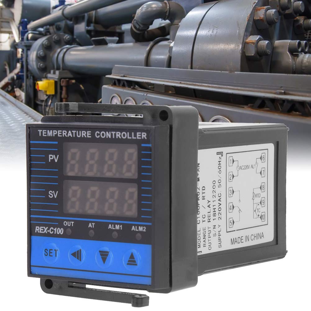 High Accuracy Digital Temperature Controller with Relay Output for Home & Industrial Use - Stable & Precise HVAC, Brewing, and Greenhouse Climate Control