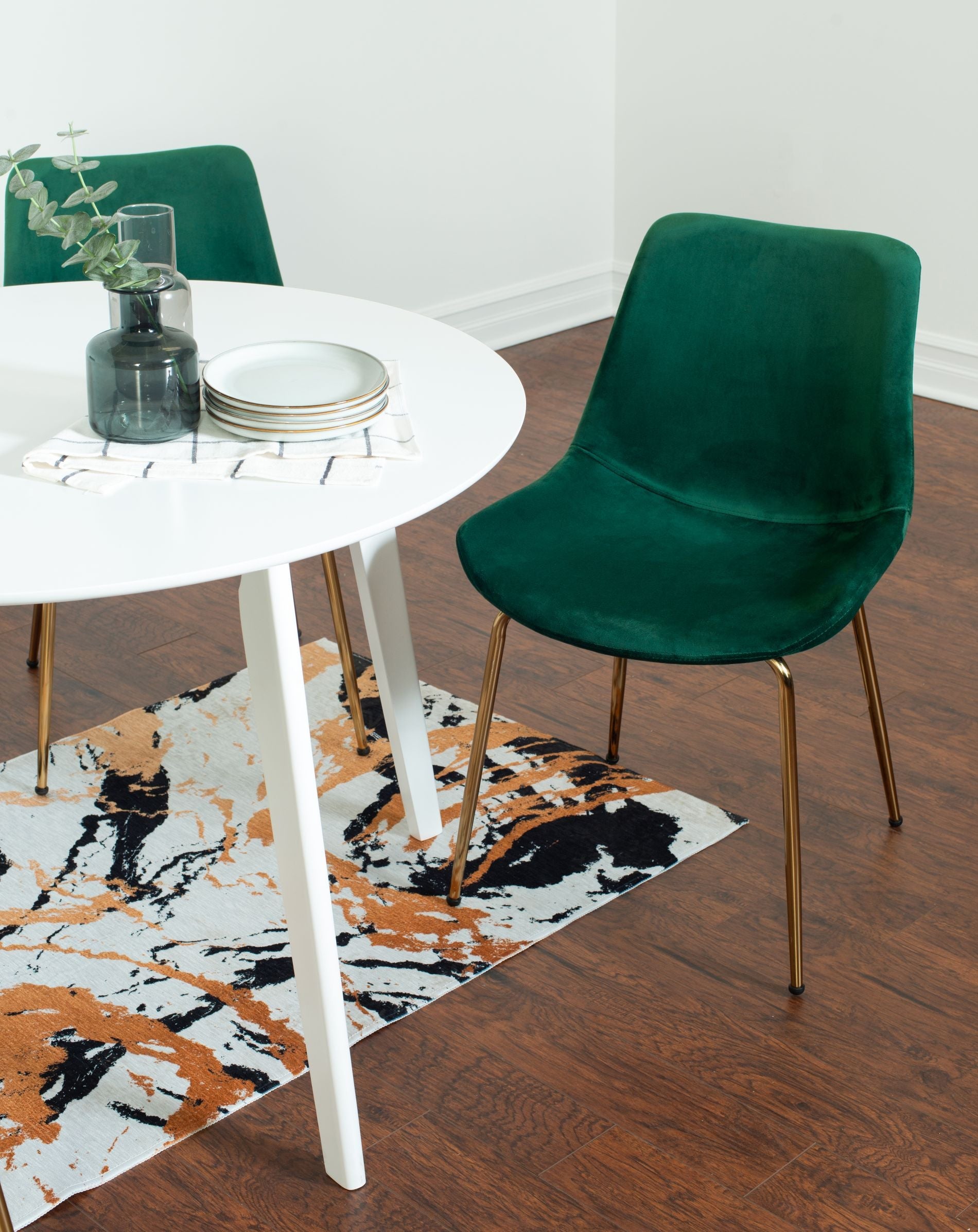 Roundhill Furniture Aufurr 3-Piece Modern Dining Set - 36