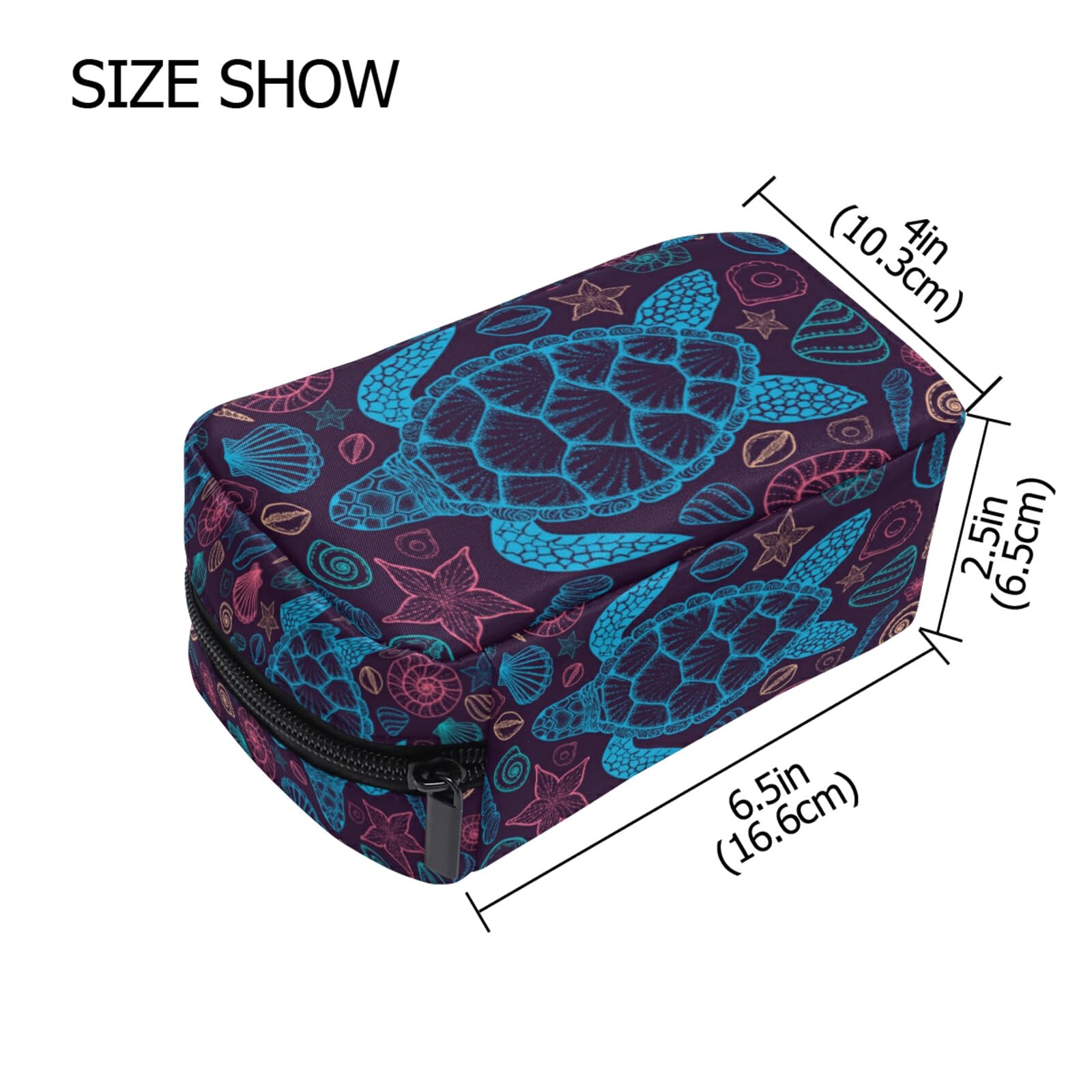 Small Cosmetic Bag for Women & Girls | Waterproof Travel Makeup Organizer with Multiple Compartments | Perfect for Beach Vacations, Daily Use & Gift Giving