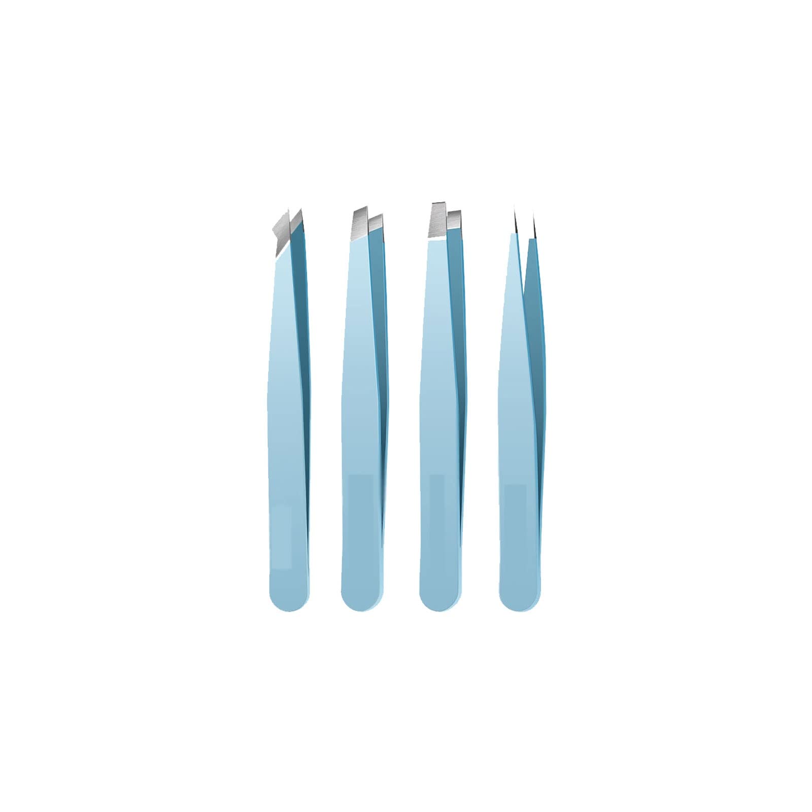Professional Stainless Steel Slanted Eyebrow Tweezers for Hair Removal - Precise & Colorful Beauty Tool for Fine Hairs, Eyebrow Shaping & Makeup | Perfect for Home, Salon & Travel Grooming Kit