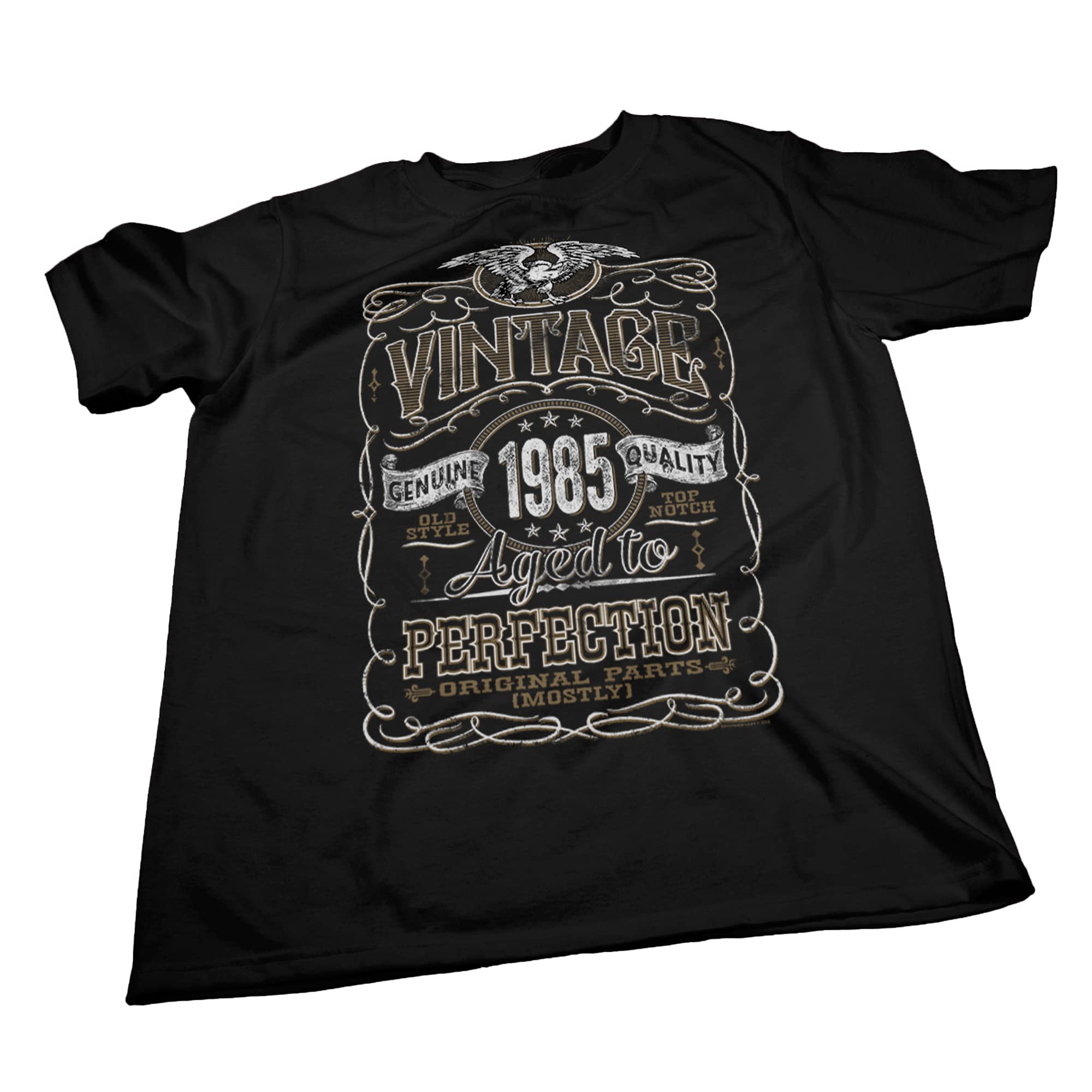 Vintage 1985 Aged to Perfection 40th Birthday Gift T-Shirt for Men - Funny 40 Year Old Present - Perfect for Birthday Parties & Milestone Celebrations