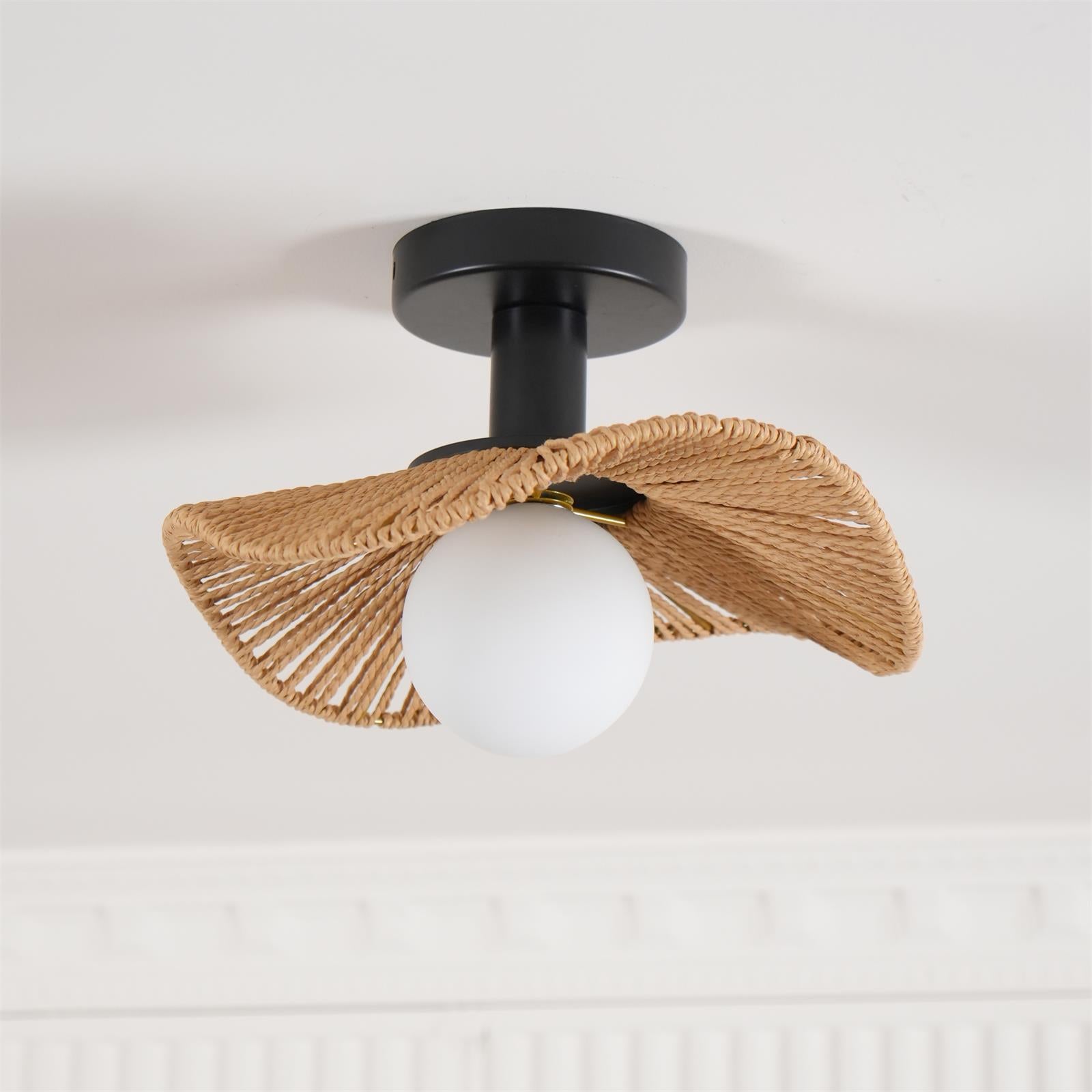 Modern Tilda Ceiling Light - Elegant Flush Mount LED Fixture for Bedroom, Living Room & Kitchen - Dimmable Warm White Lighting for Home Decor