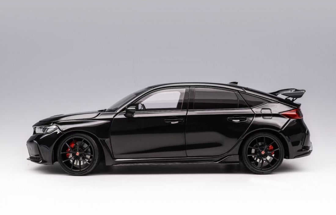 MotorHelix 1:18 Scale Diecast Honda Civic Type R (FL5) Model Car - Crystal Black Pearl - Collectible Display & Racing Enthusiast Gift