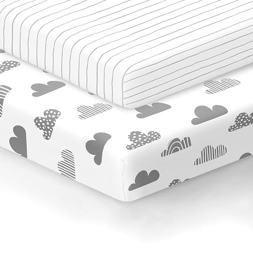 Clouds and Hand Drawn Stripes