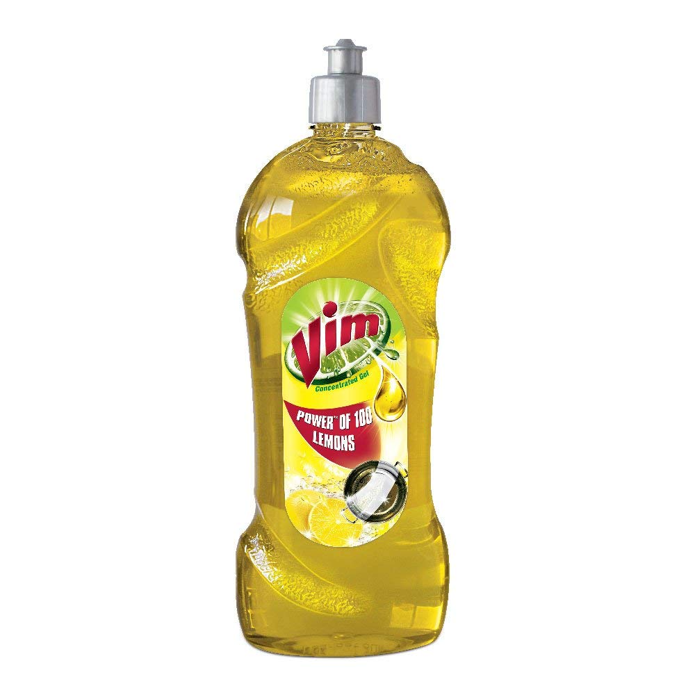 Vim Lemon Dishwashing Liquid - 750ml | Powerful Grease Cutting Formula | Ideal for Kitchen Sinks, Pots & Pans
