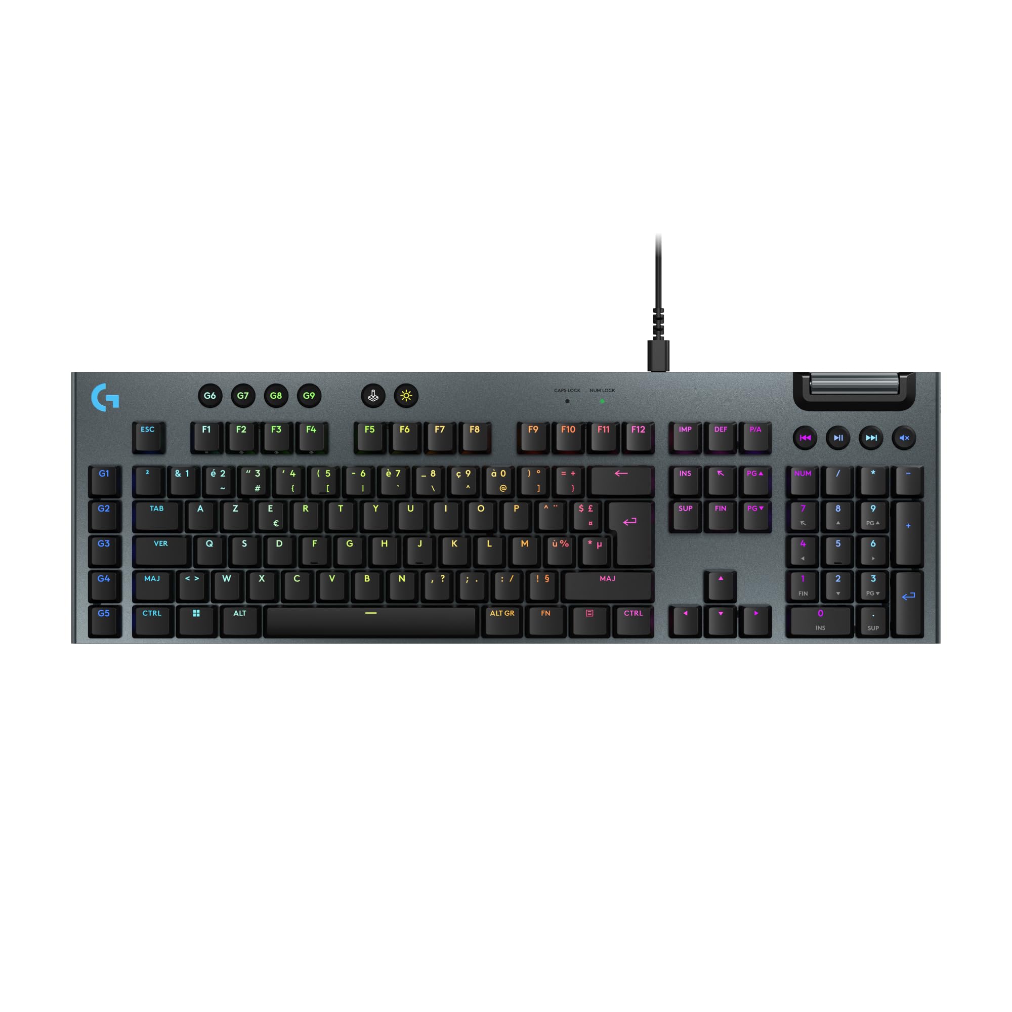 Logitech G915 X Ultra-Slim Mechanical Gaming Keyboard - RGB, Programmable Keys for PC/Mac Gaming