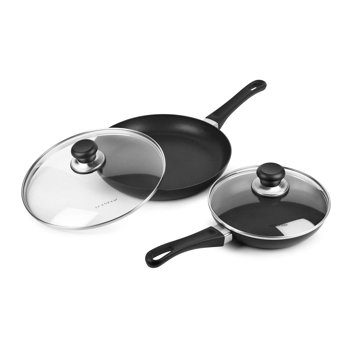 Scanpan Classic Nonstick Fry Pan Skillet Set with Lids - 8 & 10.25 Inch Cookware for Healthy Cooking | Perfect for Sautéing, Frying & Simmering | Dishwasher Safe & Oven Safe up to 500°F